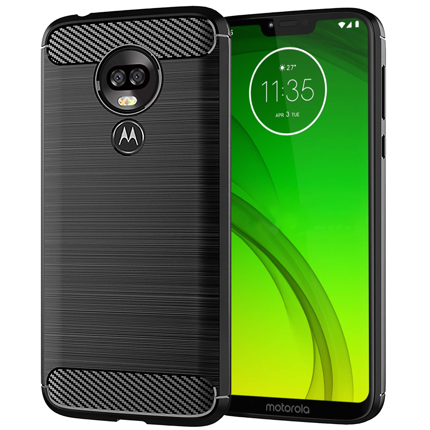 Motorola Moto G7 Power Case Carbon Fibre Black - YourGadget