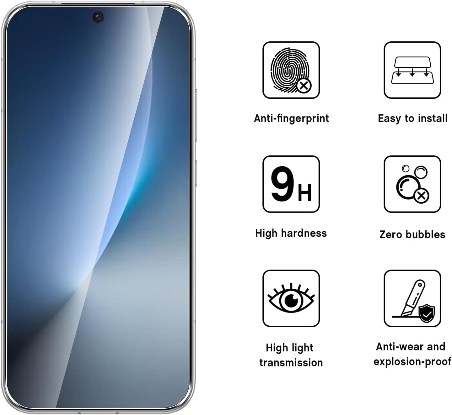 Oppo A6 Pro Screen Protector Glass 2 Pack