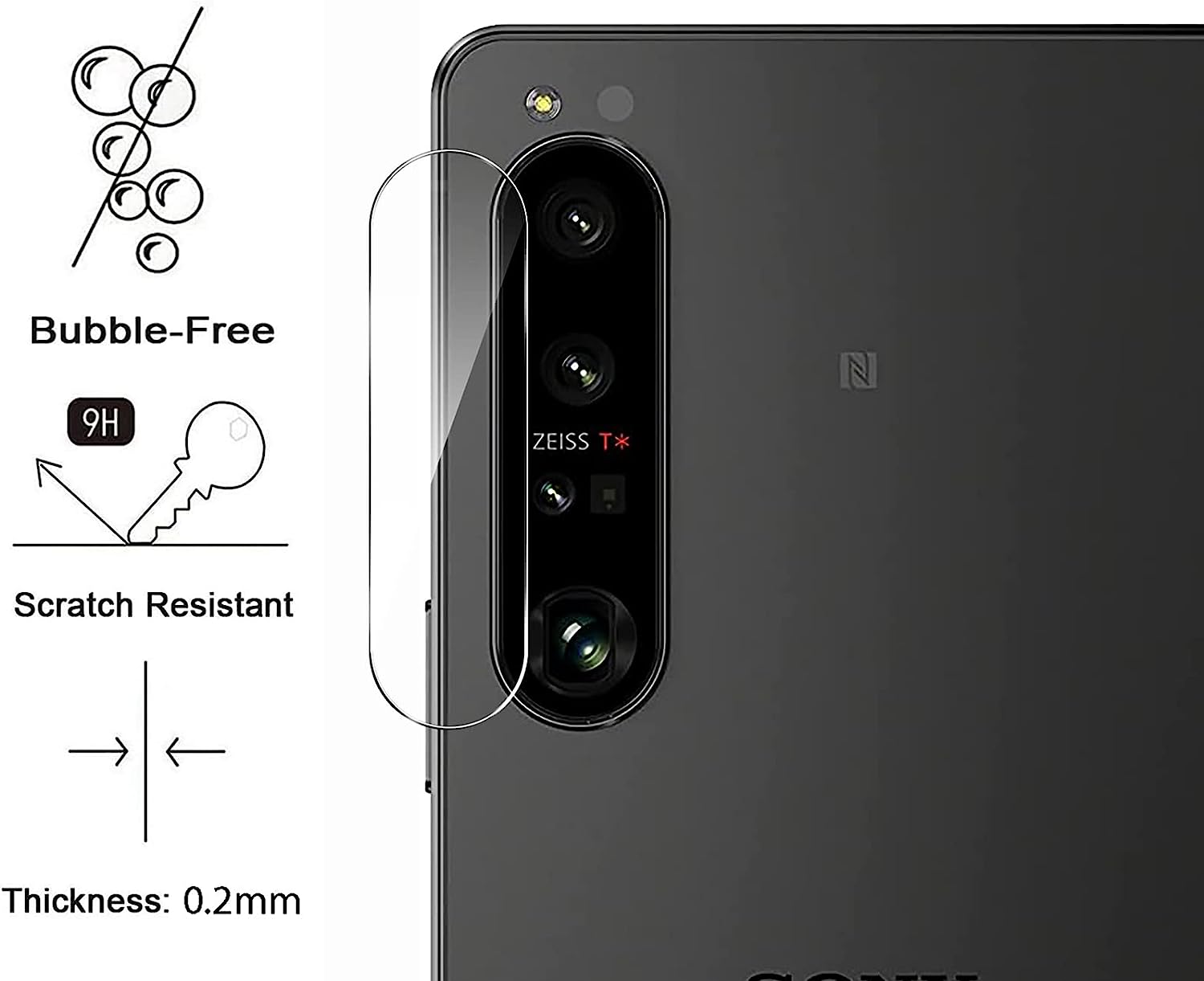 Sony Xperia 1 V Camera Lens Glass Protector