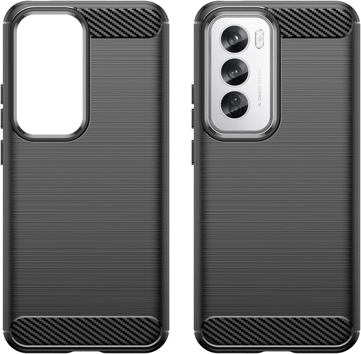 Oppo Reno 12 / 12 Pro Case Carbon Fibre Phone Cover