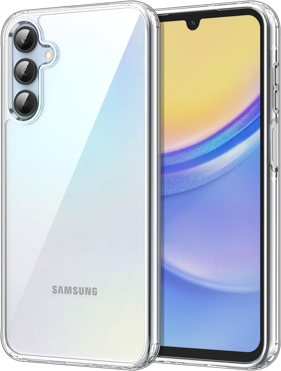Samsung Galaxy A15 4G / 5G Case Clear Phone Cover & Screen Protector