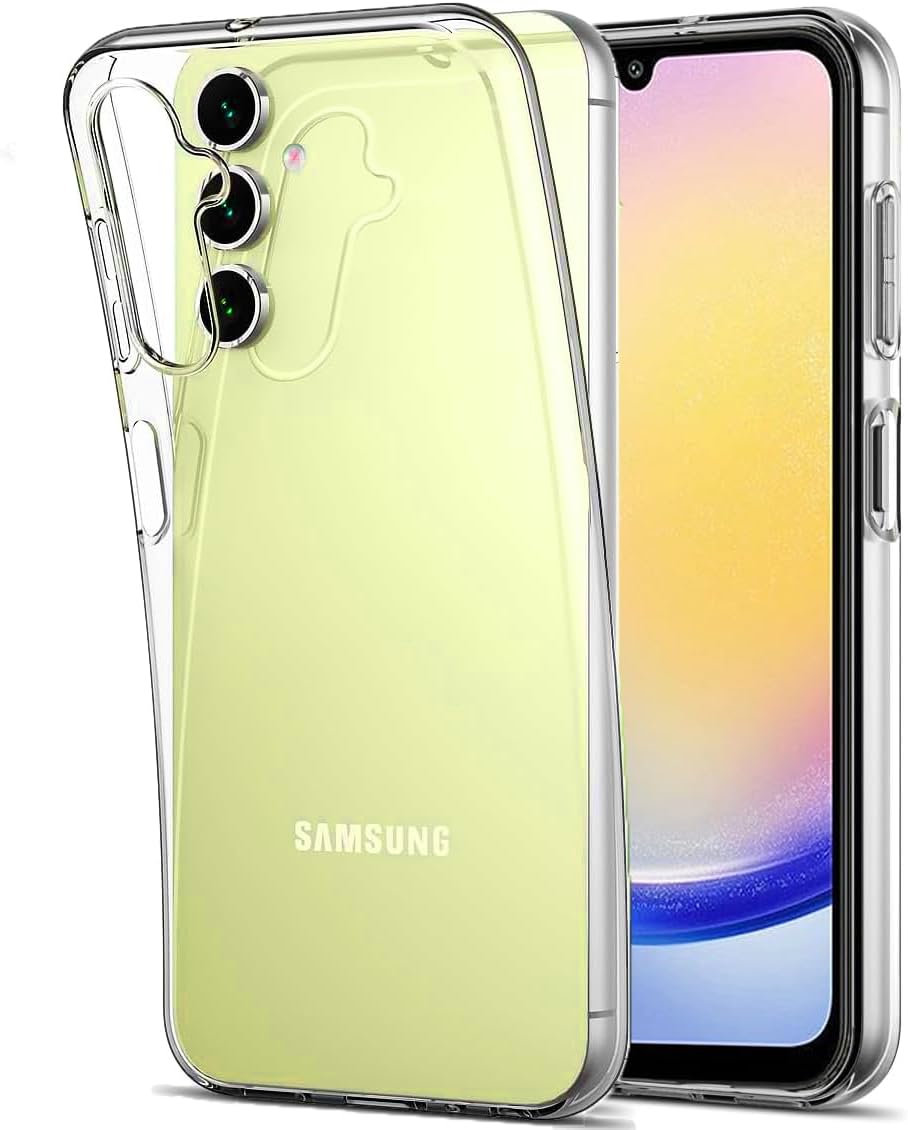 Samsug Galaxy A25 Case Clear Silicone Gel Phone Cover