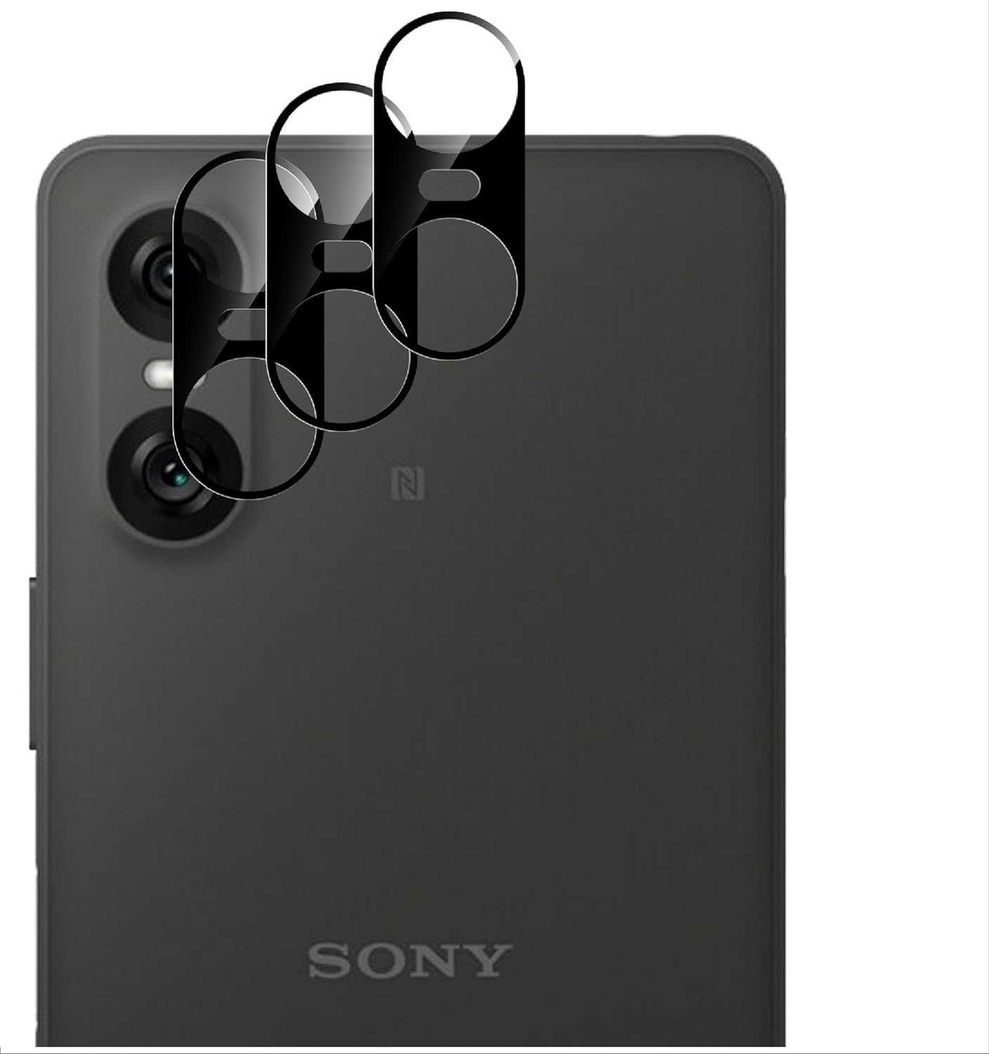 Xperia 10 VI Camera Lens Glass Protector Black