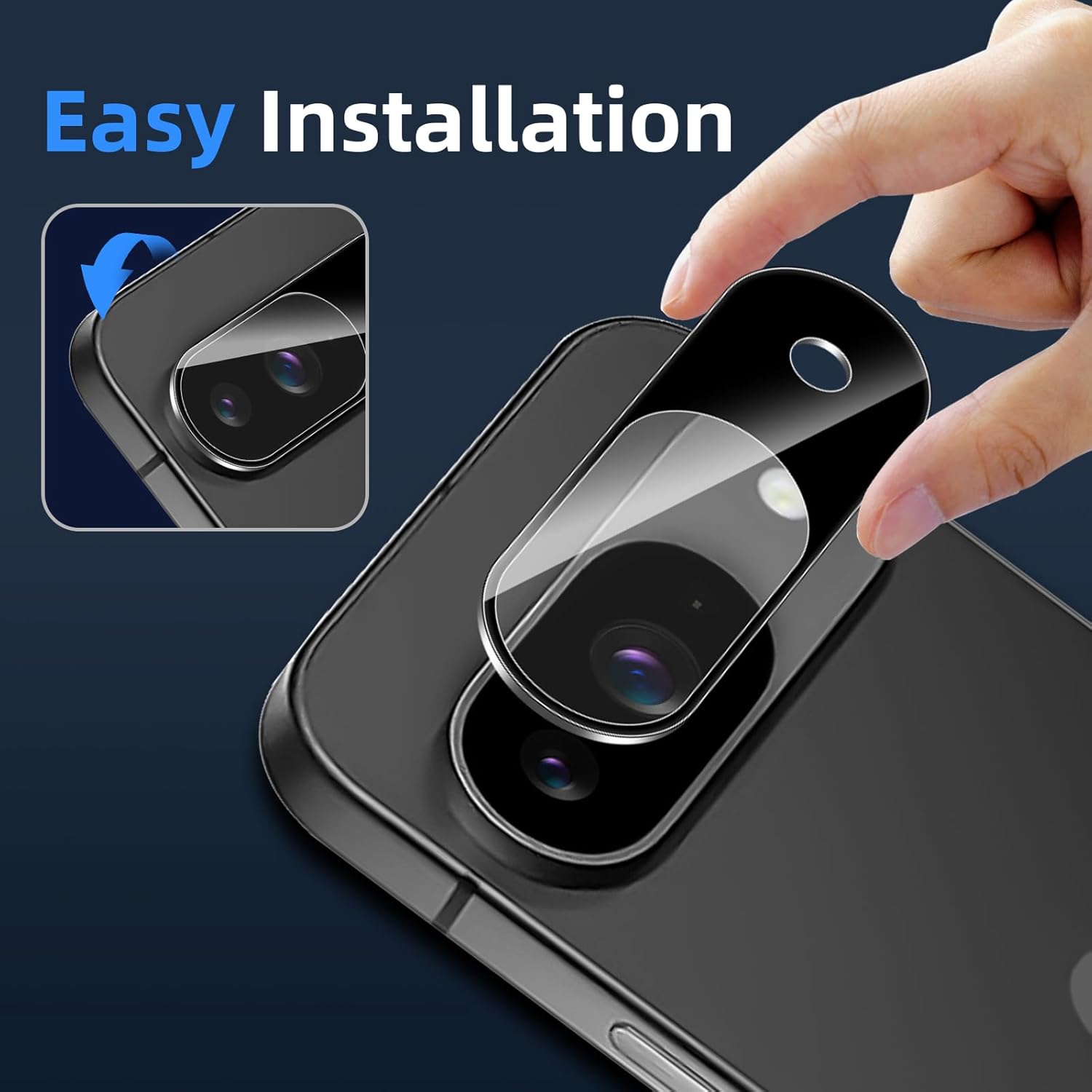 Google Pixel 9 Camera Lens Glass Protector Black