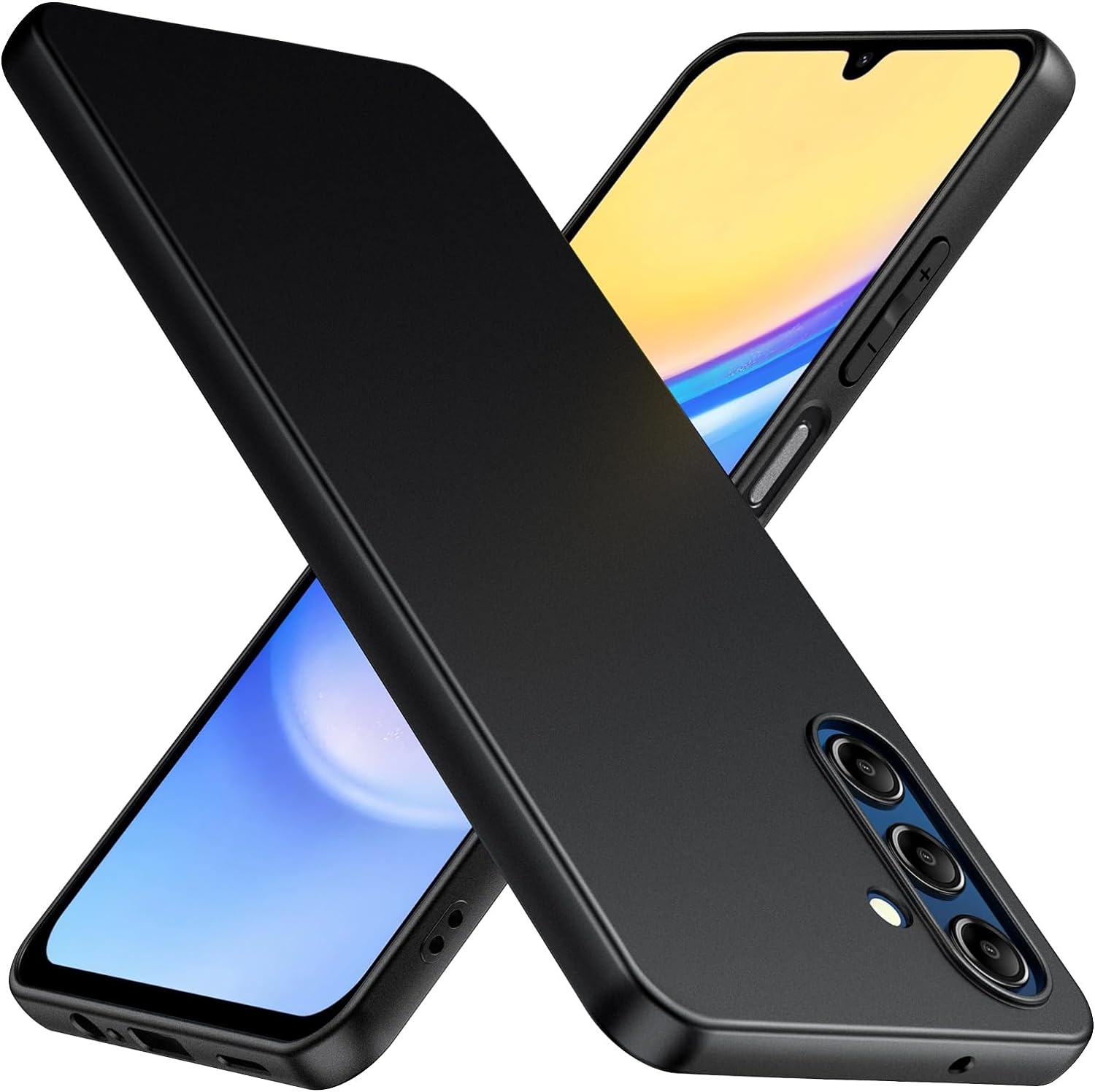 Samsung Galaxy A15 4G / 5G Case Matte Soft Black Gel Phone