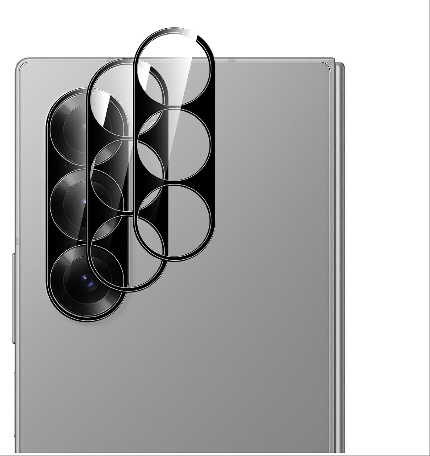Samsung Galaxy Z Fold 6  Camera Lens Glass Protector Black