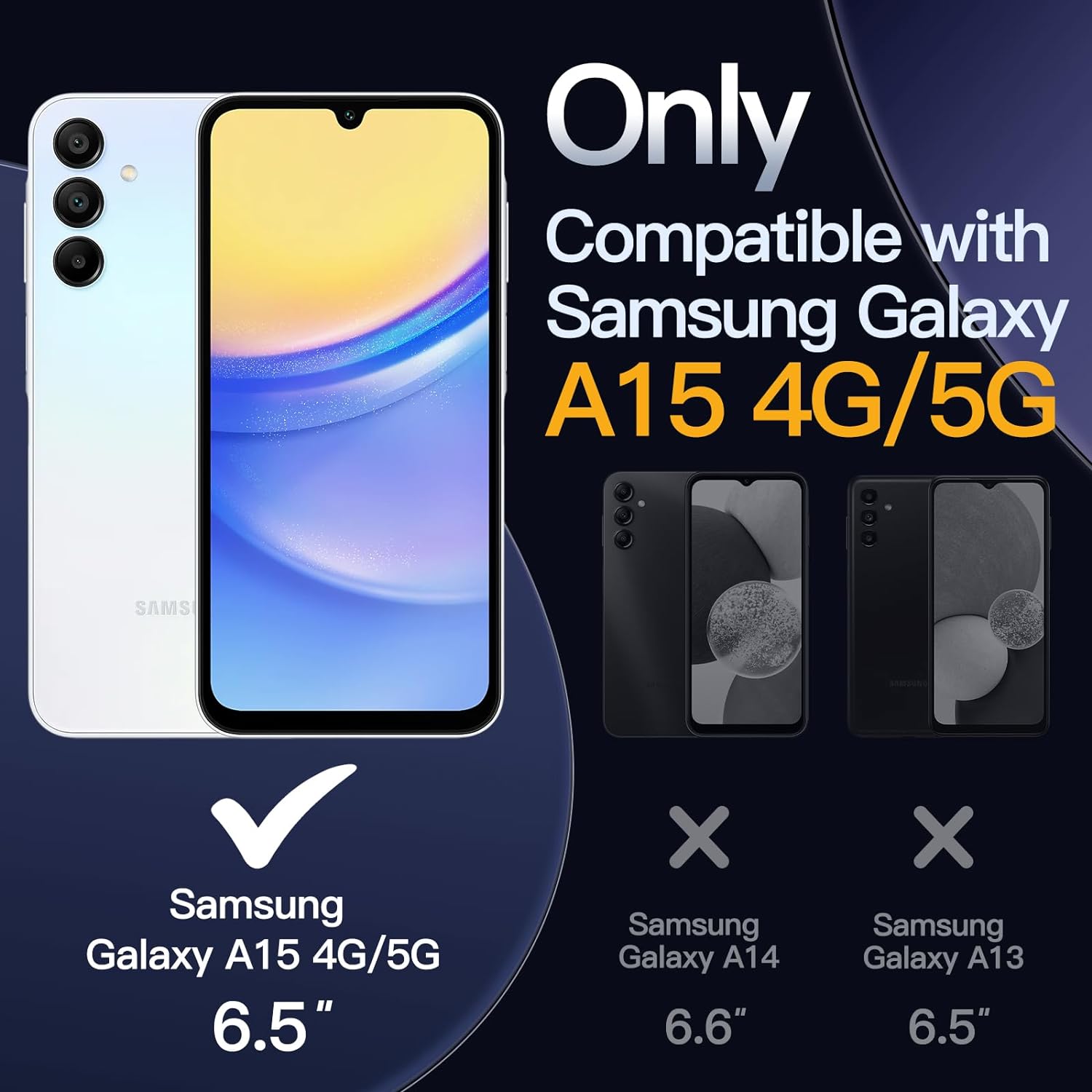 Samsung Galaxy A15 4G / 5G Case Clear Silicone Gel Phone Cover