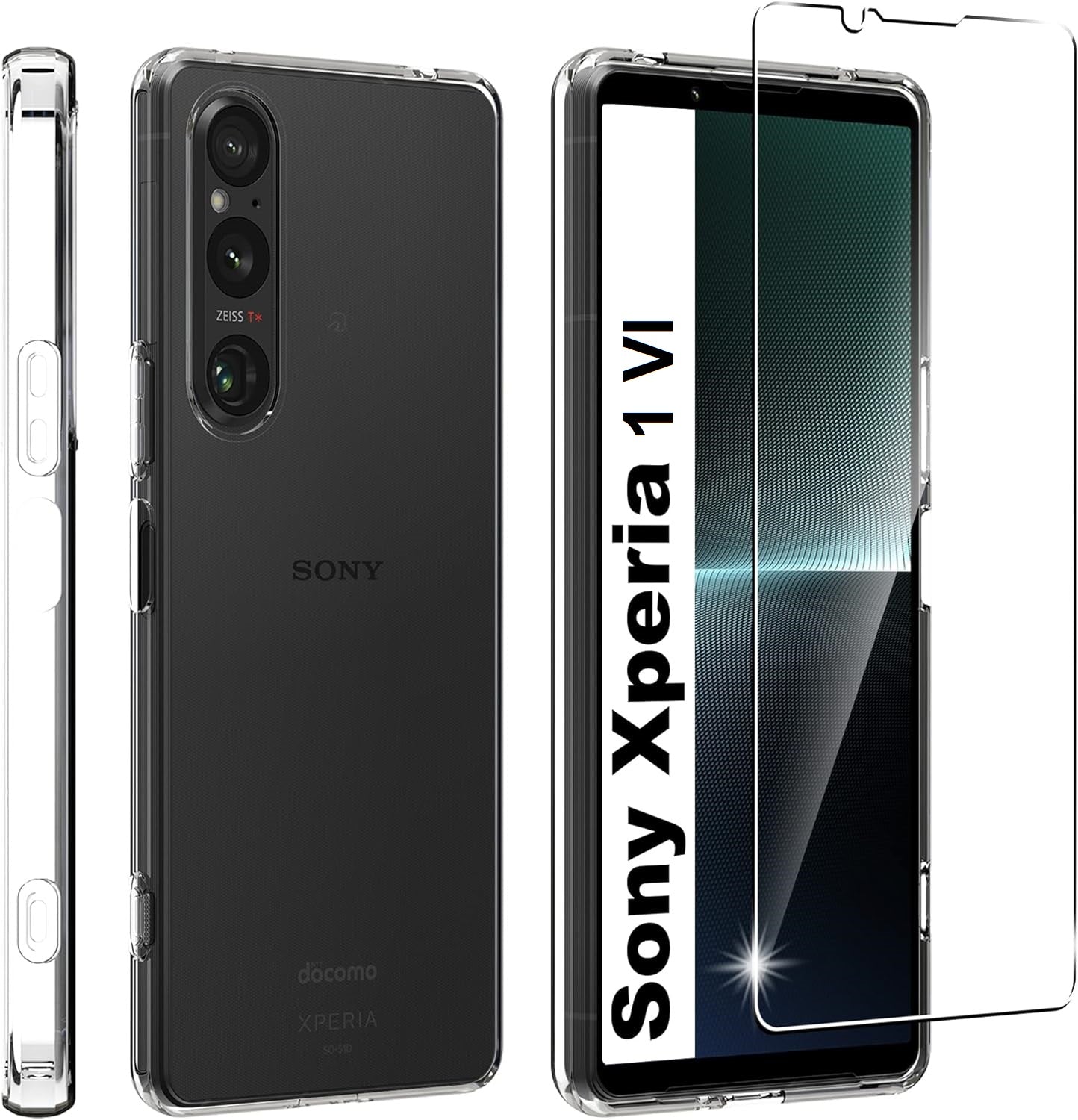 Sony Xperia 1 VI Case Clear Phone Cover & Screen Protector