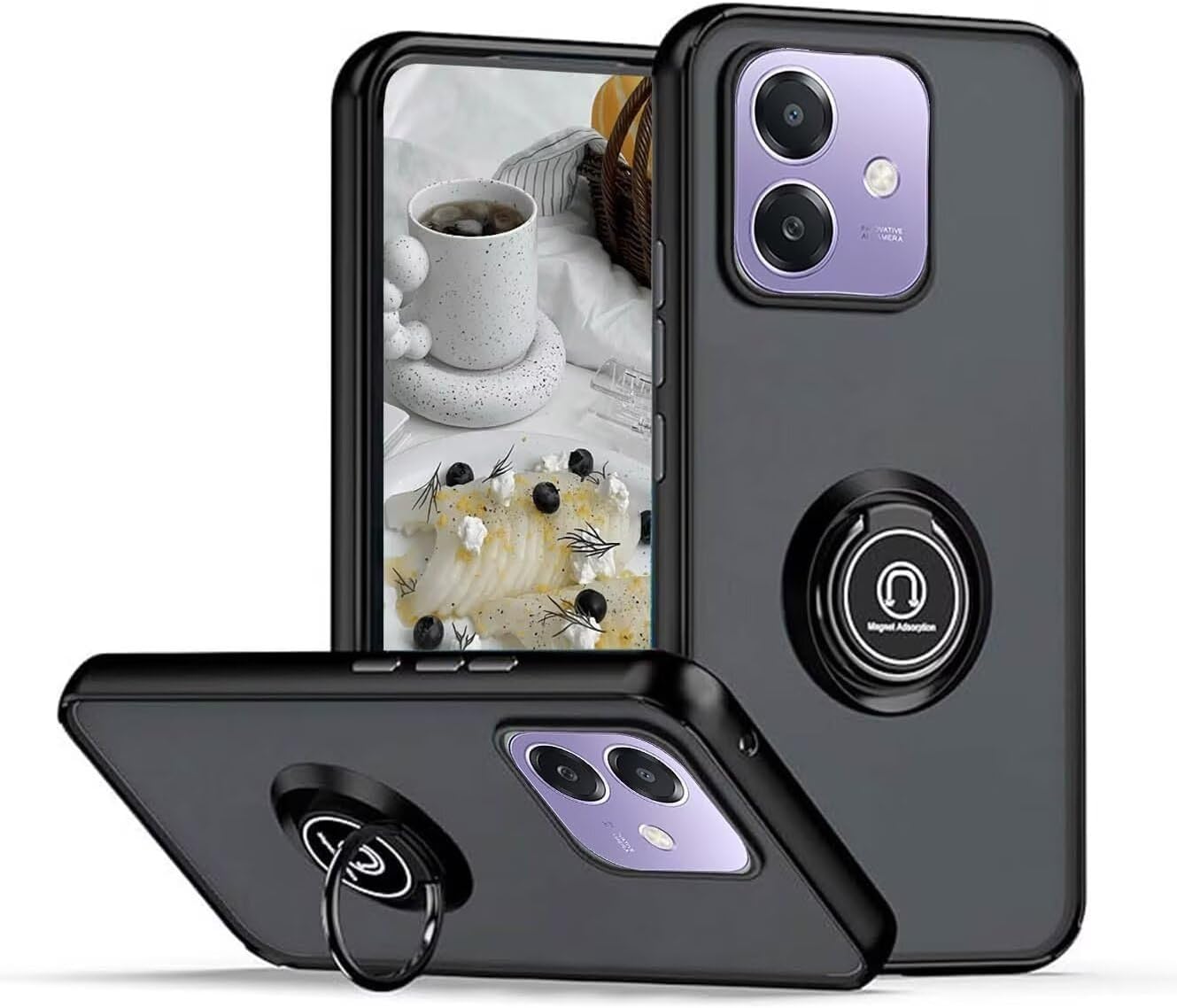 Oppo A60 5G A40 4G Case Kickstand Cover Heavy Duty & Screen Protector