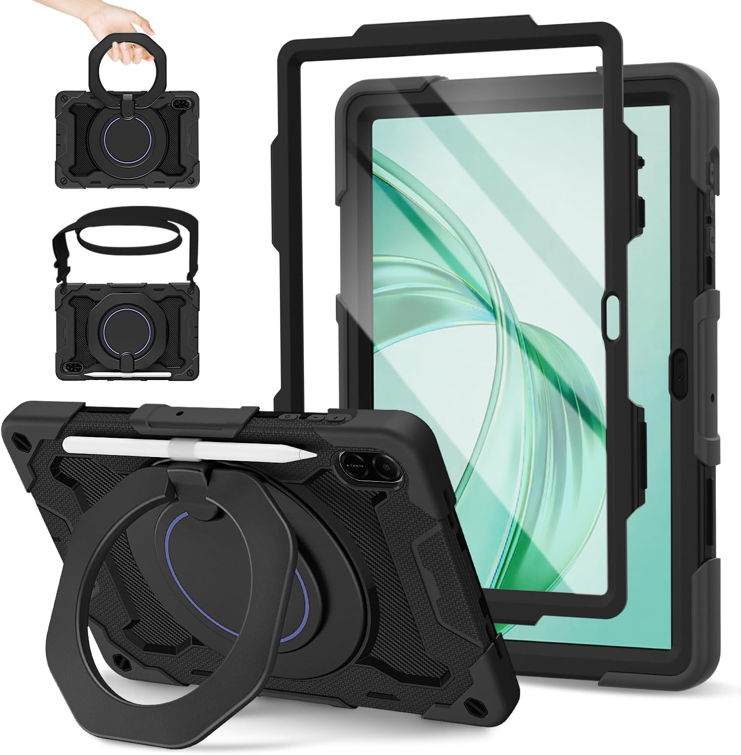 Honor Pad X8B Case 11.0 Inch Shockproof Rugged Protective Case Rotating Kickstand Tablet Cover (Copy)