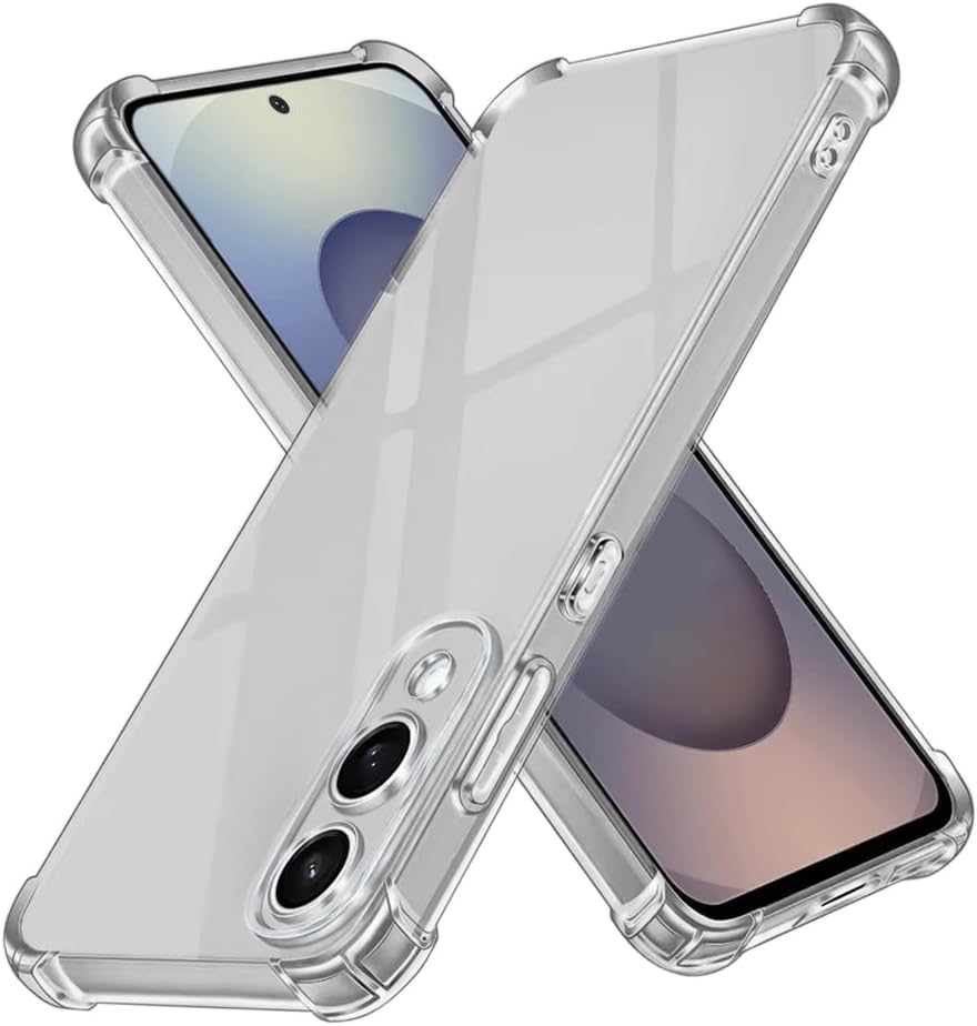 Samsung Galaxy S25 Edge Case Clear Phone Cover & Screen Protector