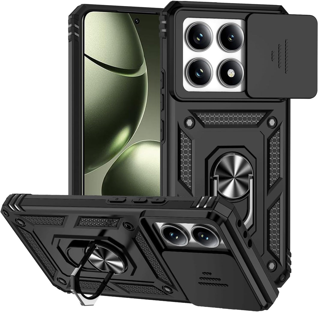 Xiaomi 14T / 14T Pro Case Shockproof Ring Stand Phone Camera Lens Cover