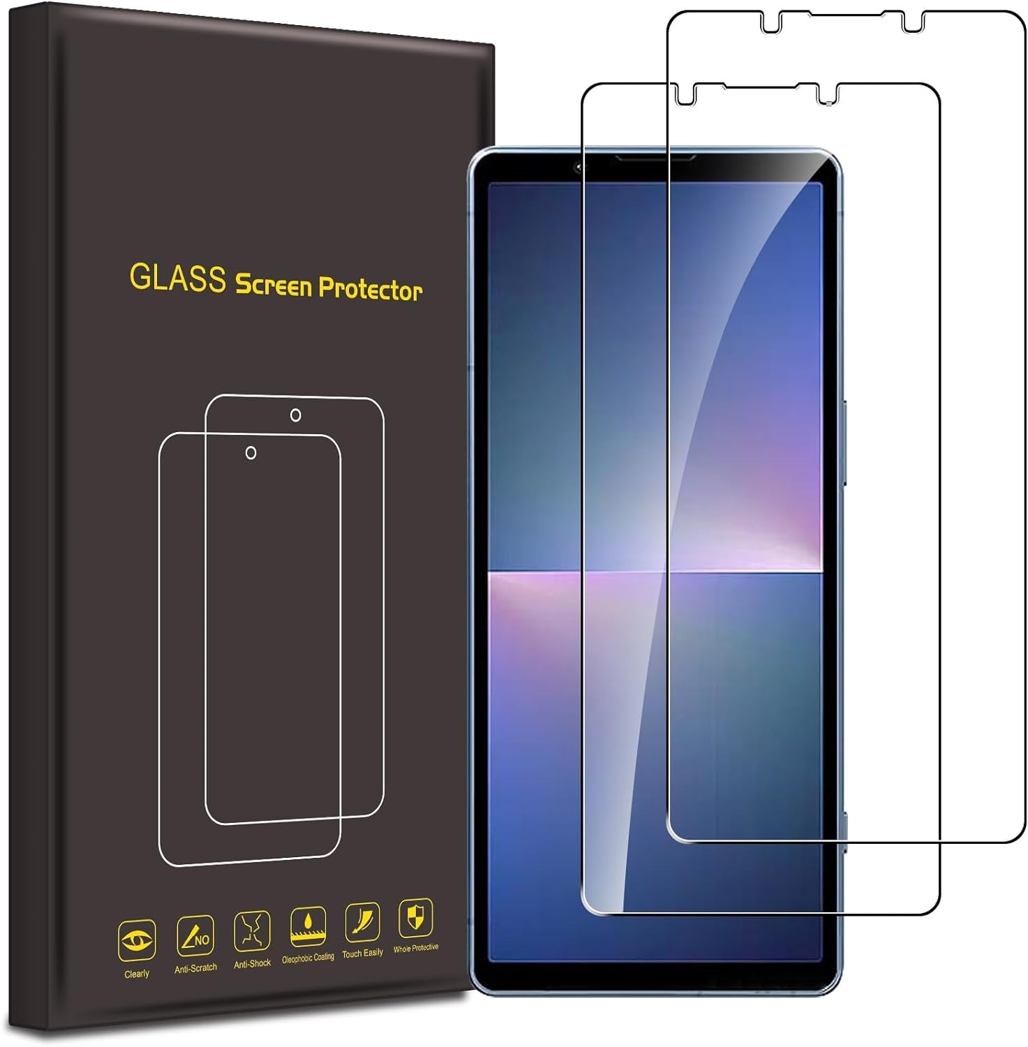 Sony Xperia 5 V Case Clear Phone Cover & Screen Protector