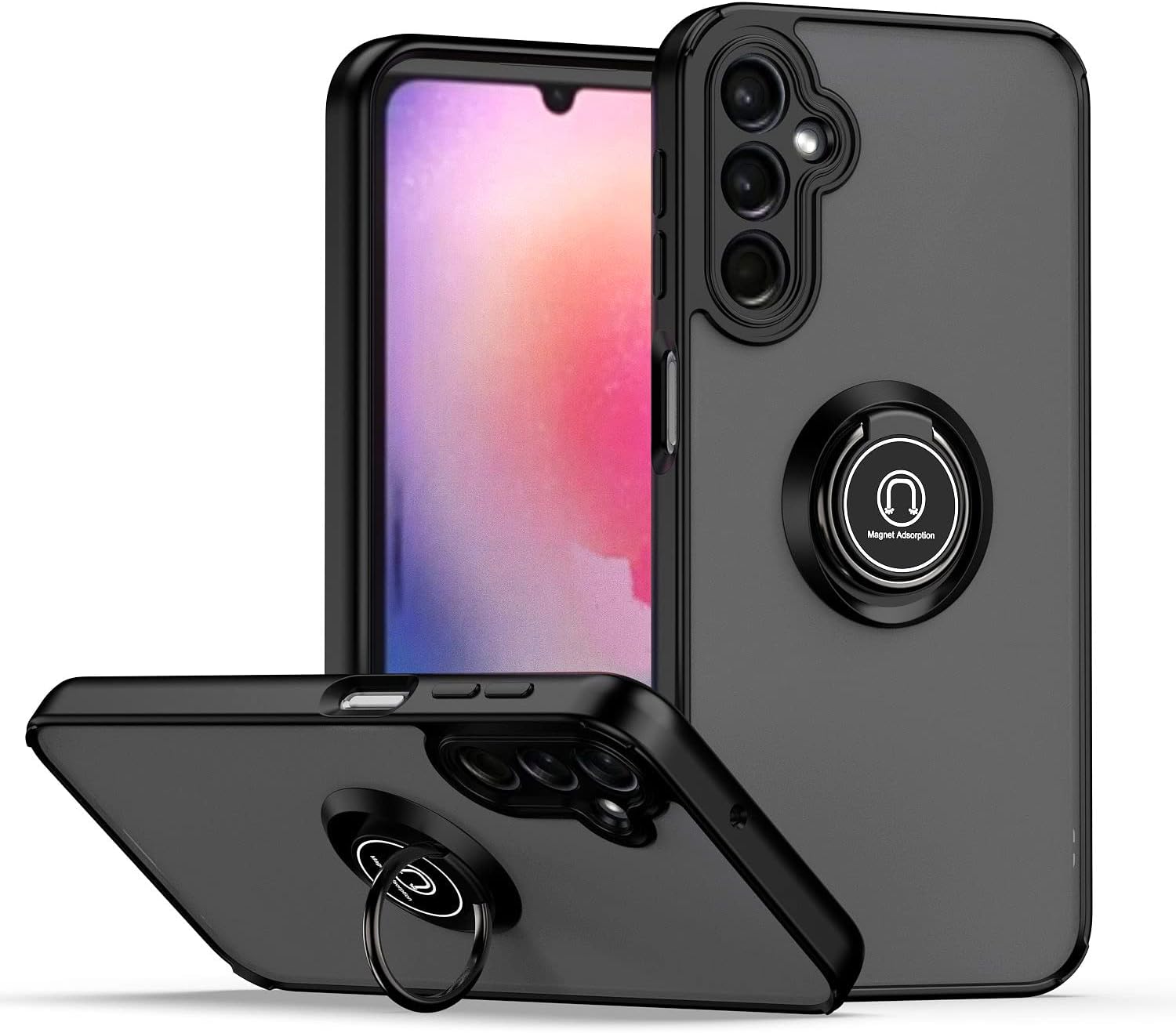 Samsung Galaxy A05s Case Kickstand Shockproof Cover Heavy Duty & Screen Protector