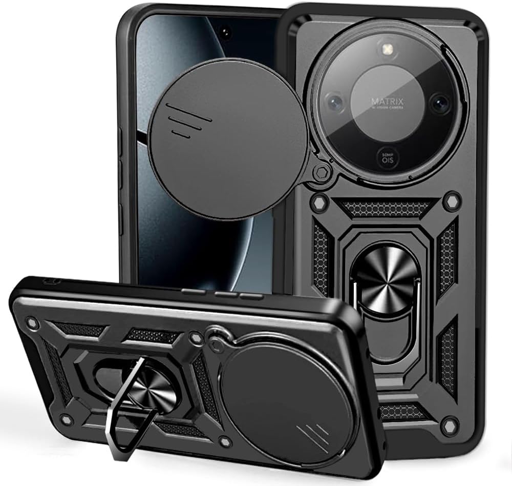 Honor Magic 8 Lite Pro Case Shockproof Ring Stand Phone Cover