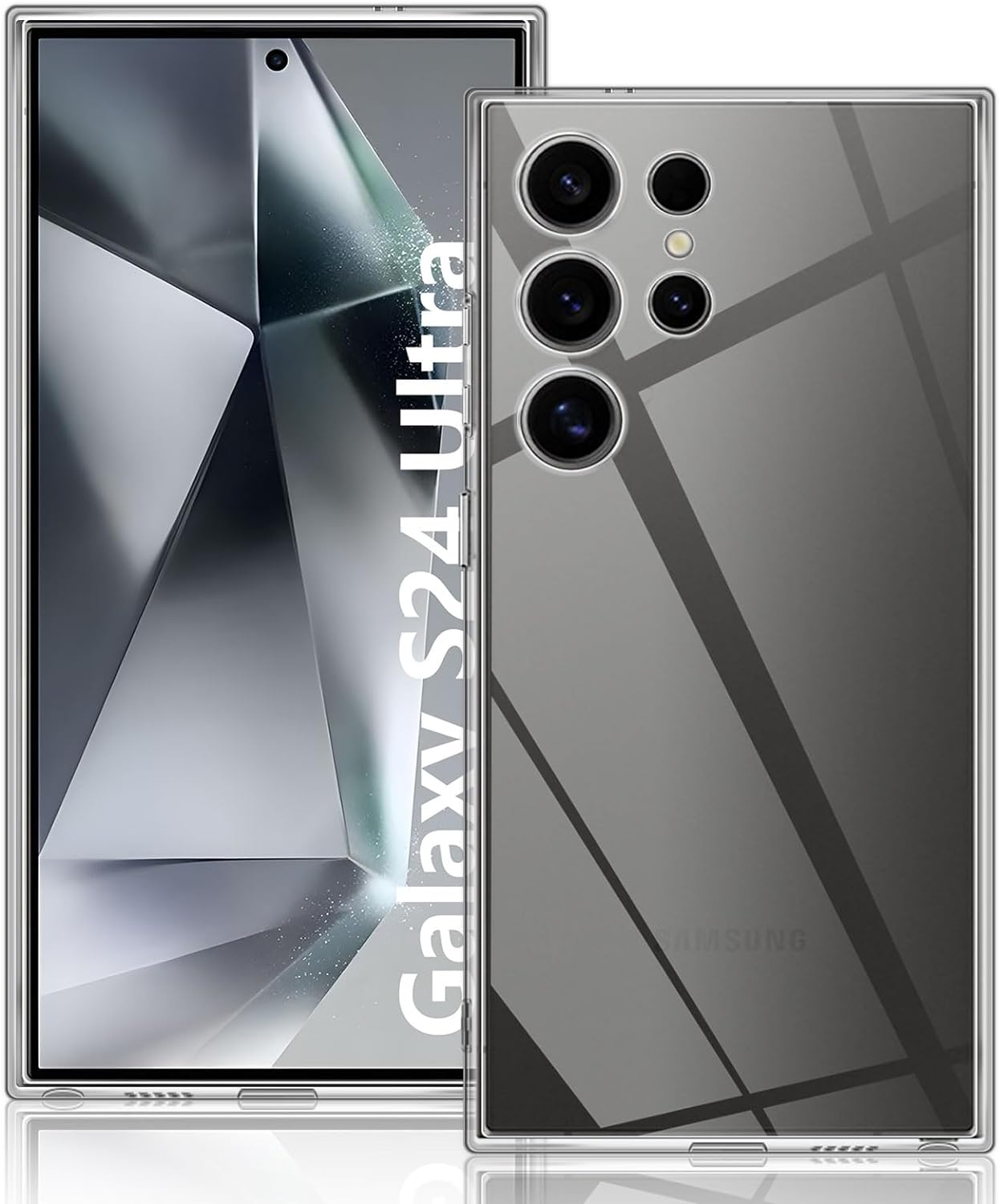 Samsung Galaxy S24 Plus Ultra Case Clear Silicone Gel Phone Cover