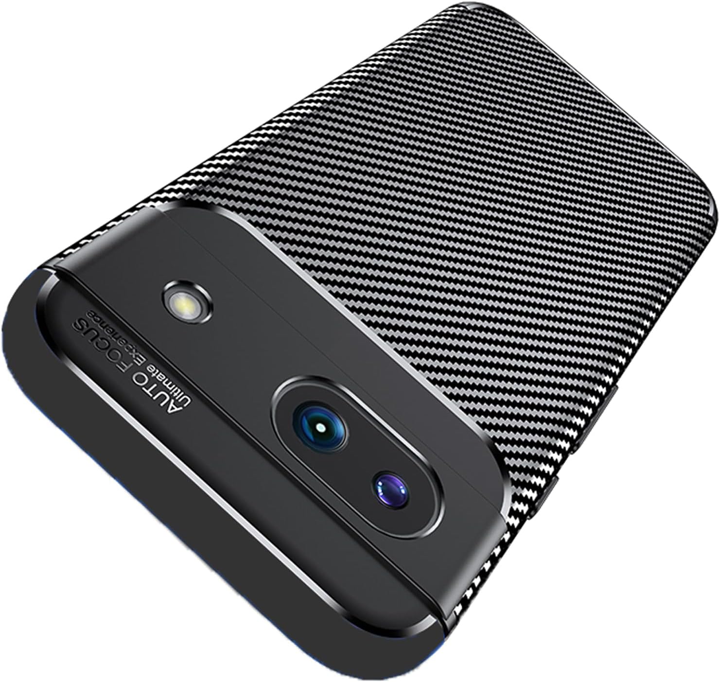 Google Pixel 8a Case Carbon Fibre Phone Cover + Screen Protector