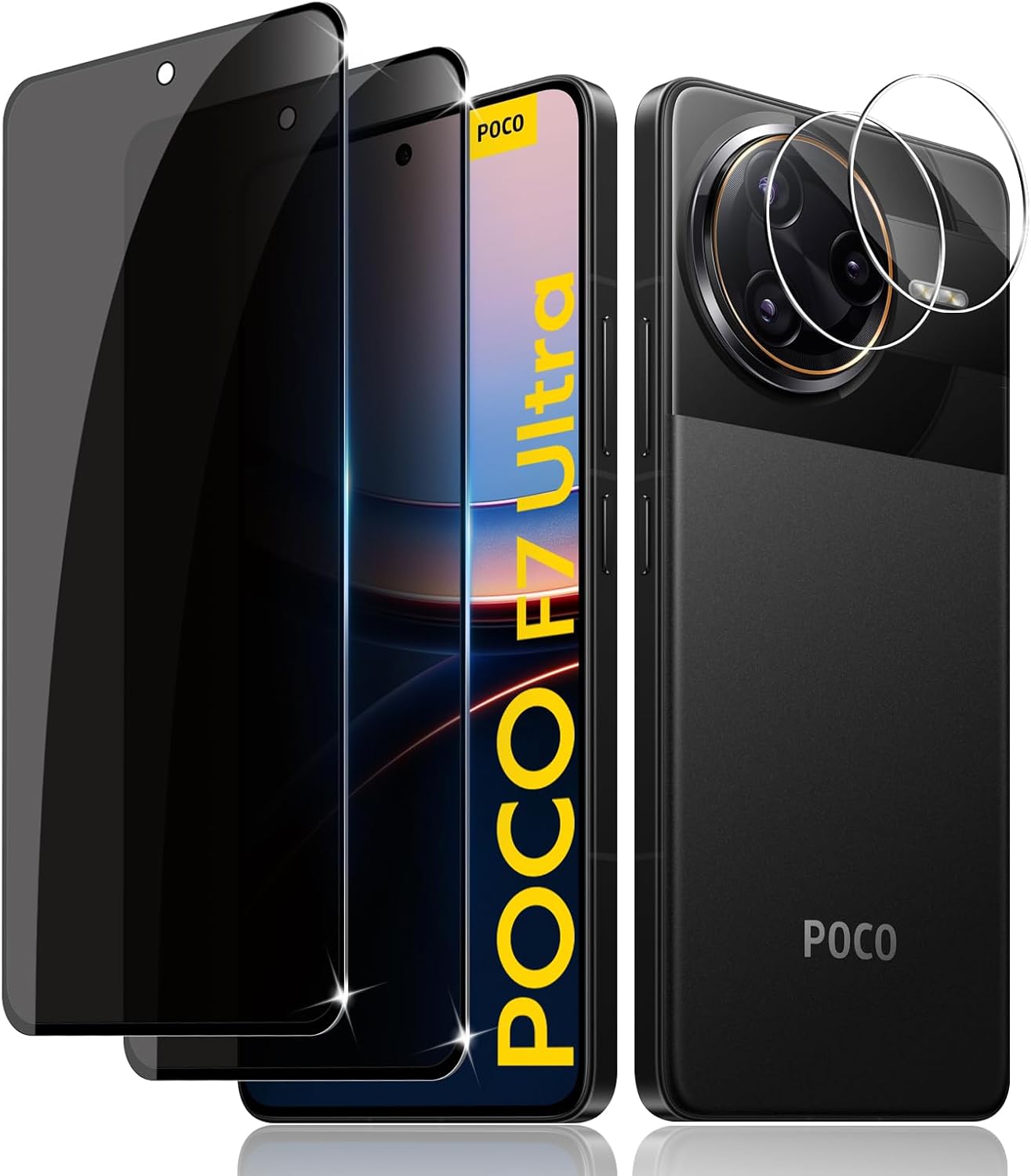 Xiaomi Poco F7 Pro / Ultra Screen Protector Privacy Anti-Spy + Camera