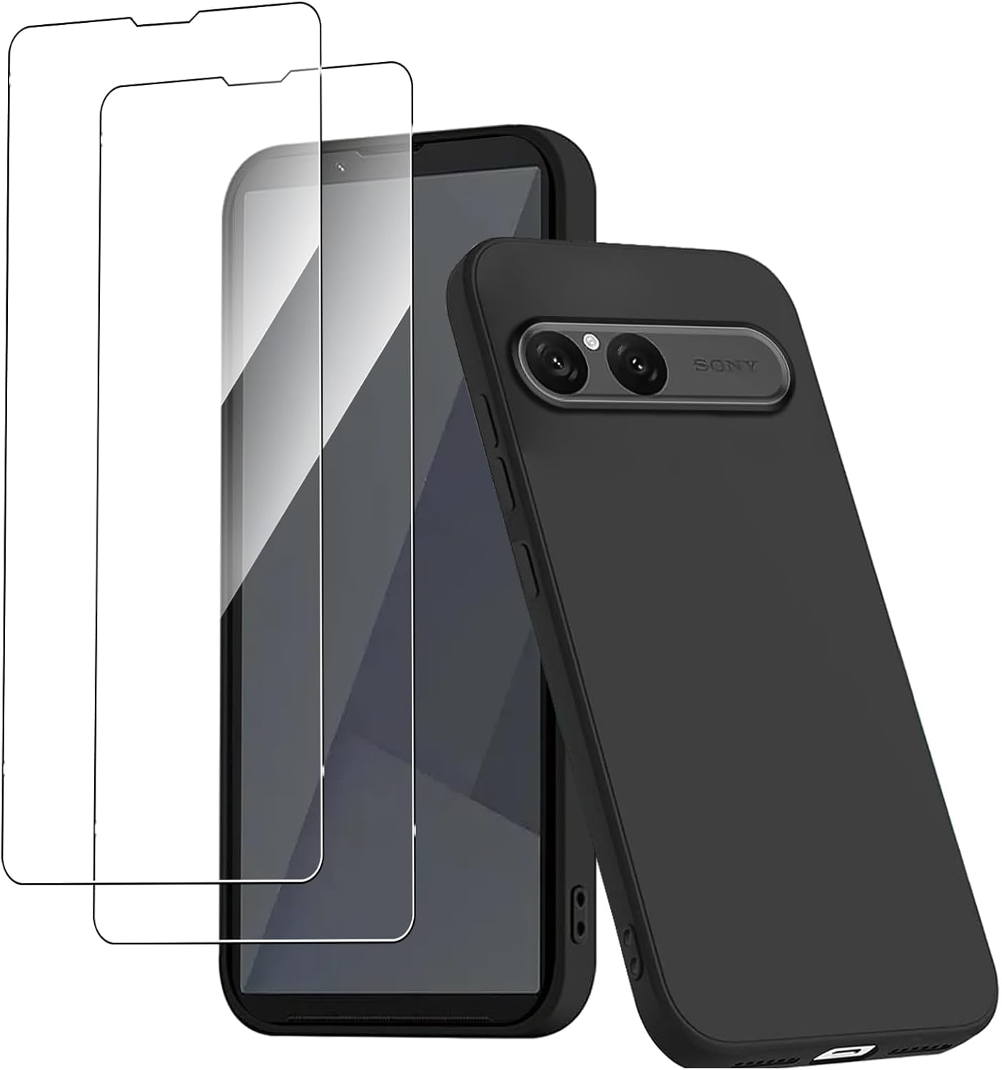 Sony Xperia 10 VII Case Matte Soft Black Gel Phone