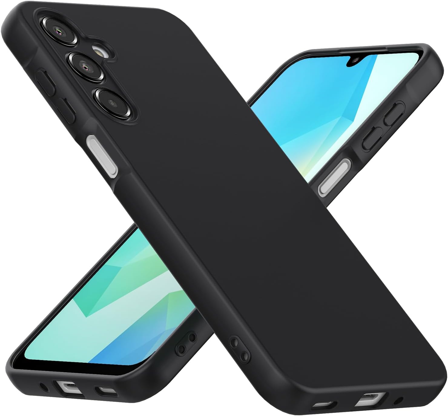 Samsung Galaxy A16 4G/5G Case Matte Soft Black Gel Phone