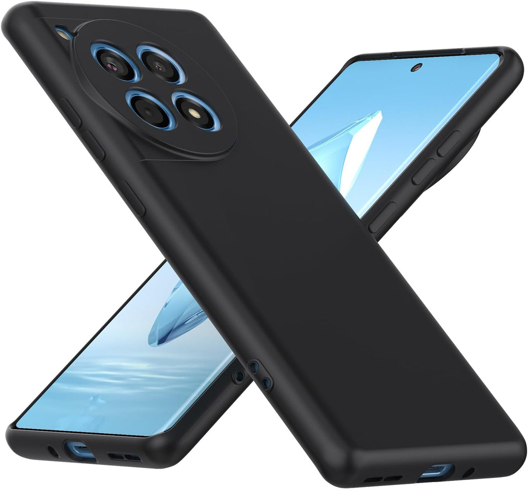 OnePlus 12R Case Matte Soft Black Gel Phone