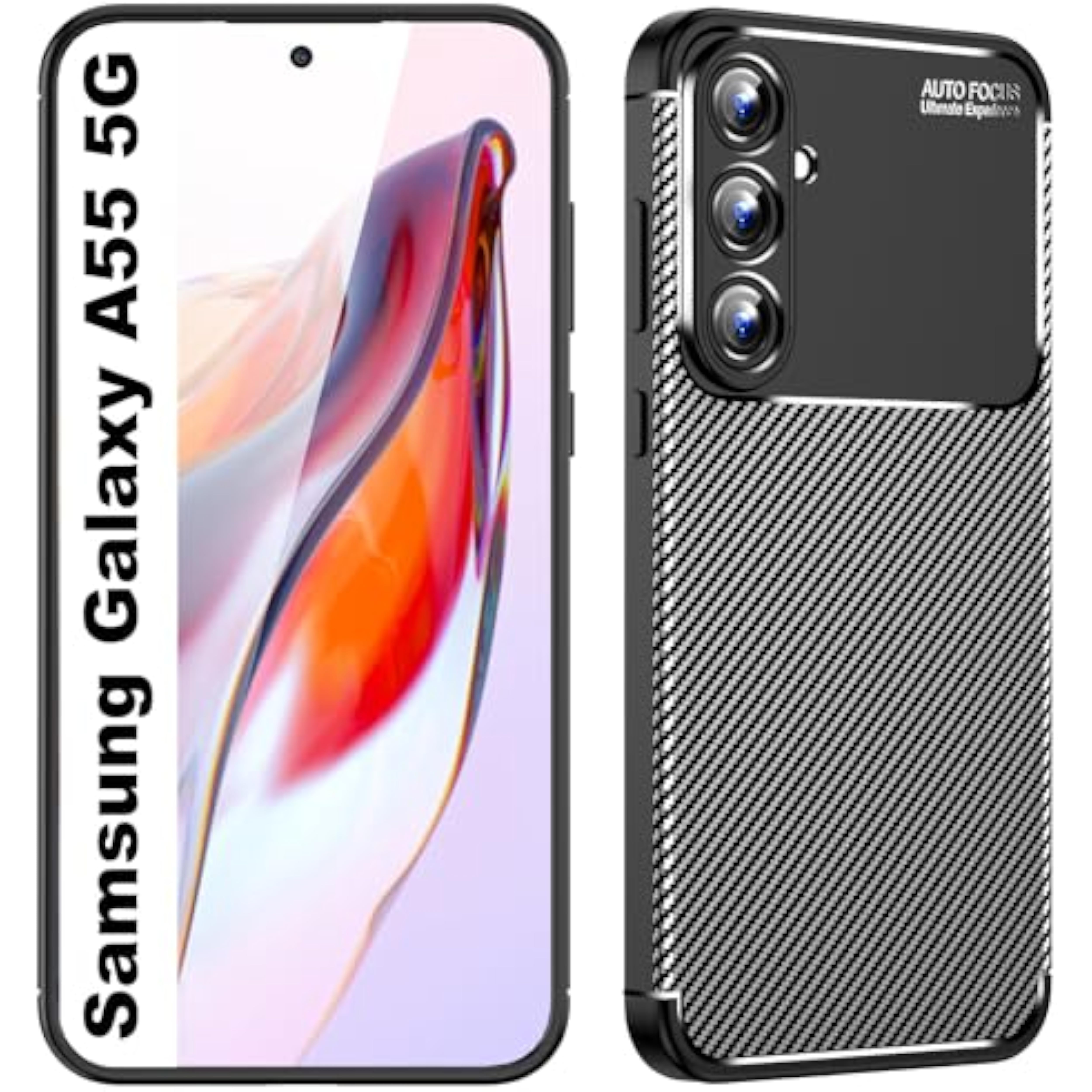 Samsung Galaxy A55 5G Case Carbon Fibre Phone Cover