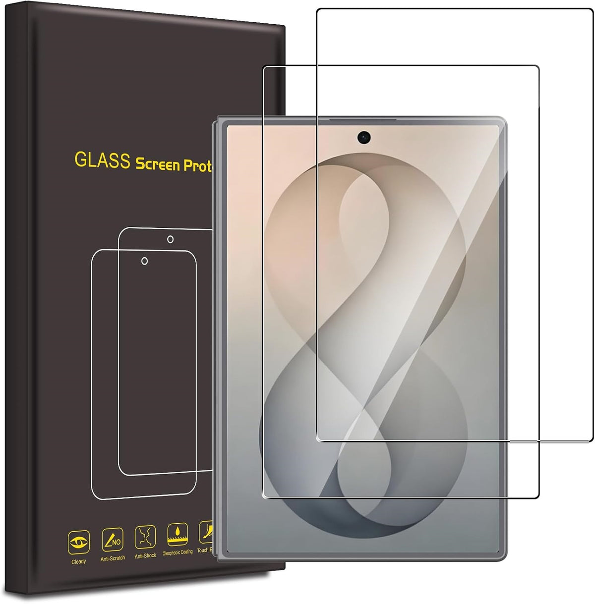 Samsung Galaxy Z Fold 8 Screen Protector Glass 2 Pack