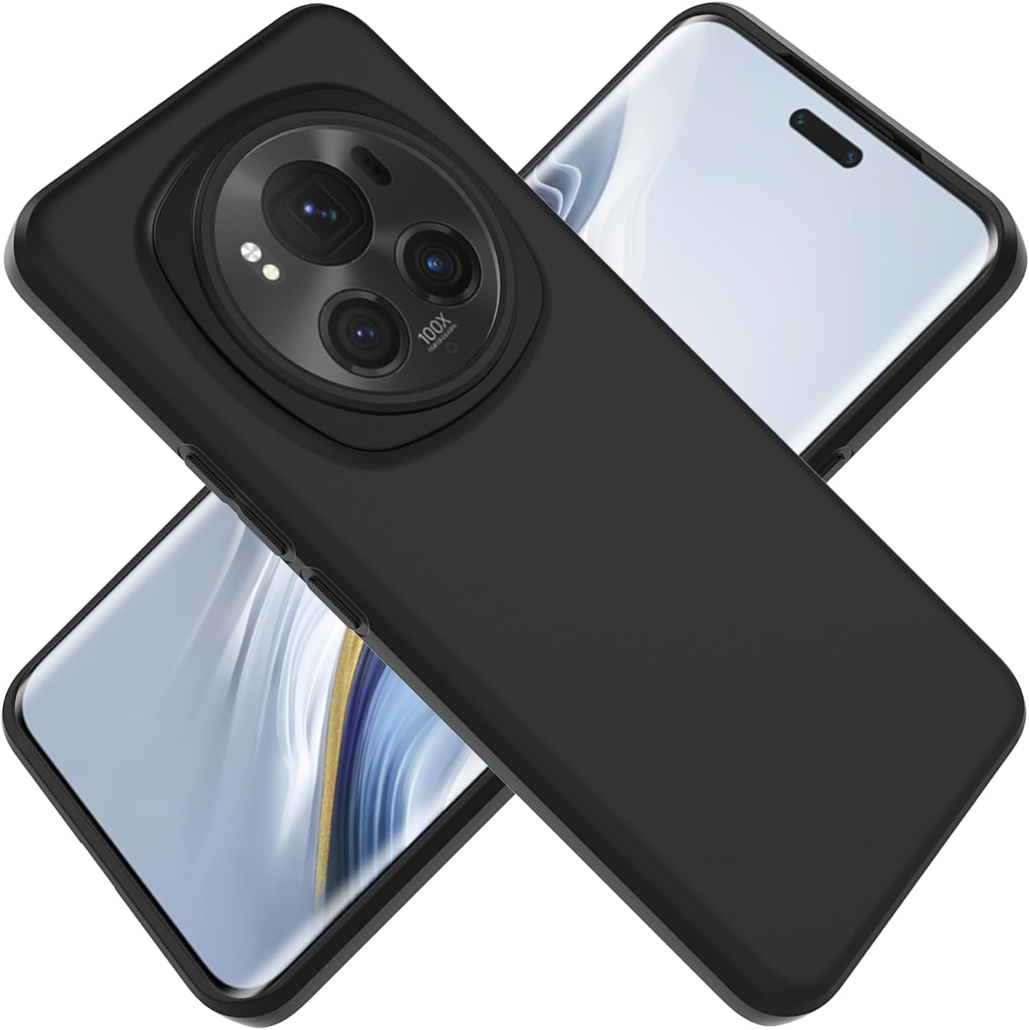 Honor Magic 6 Pro Case Matte Soft Black Gel Phone