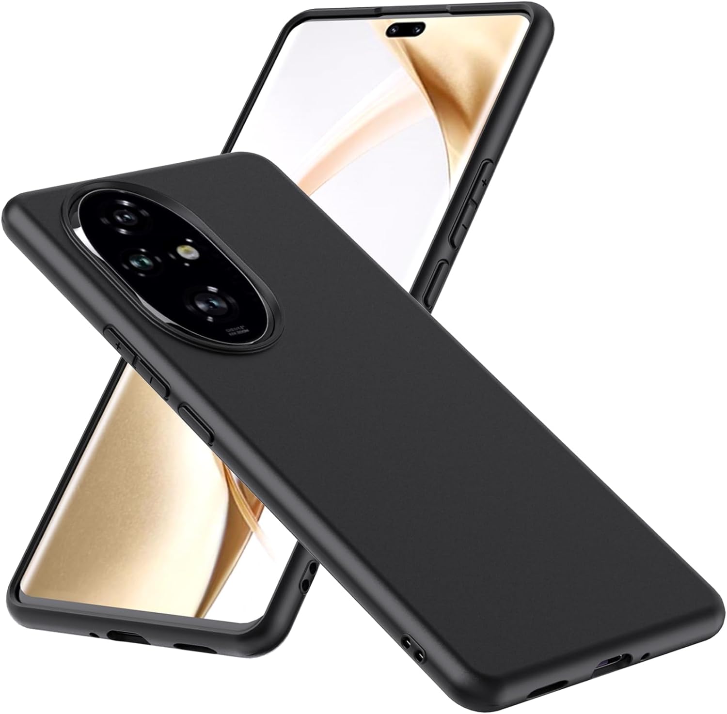Honor 200 Pro Case Matte Soft Black Gel Phone