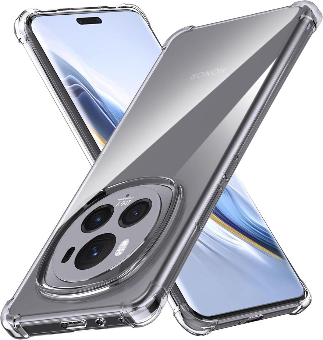 Honor Magic 6 Pro Case Clear Silicone Shockproof Gel Phone Cover