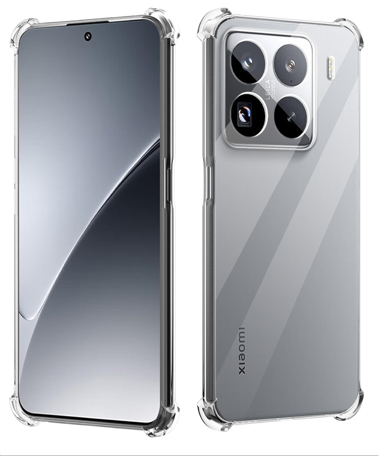 Xiaomi 15 / 15 Pro Case Clear Silicone Shockproof Gel Phone Cover