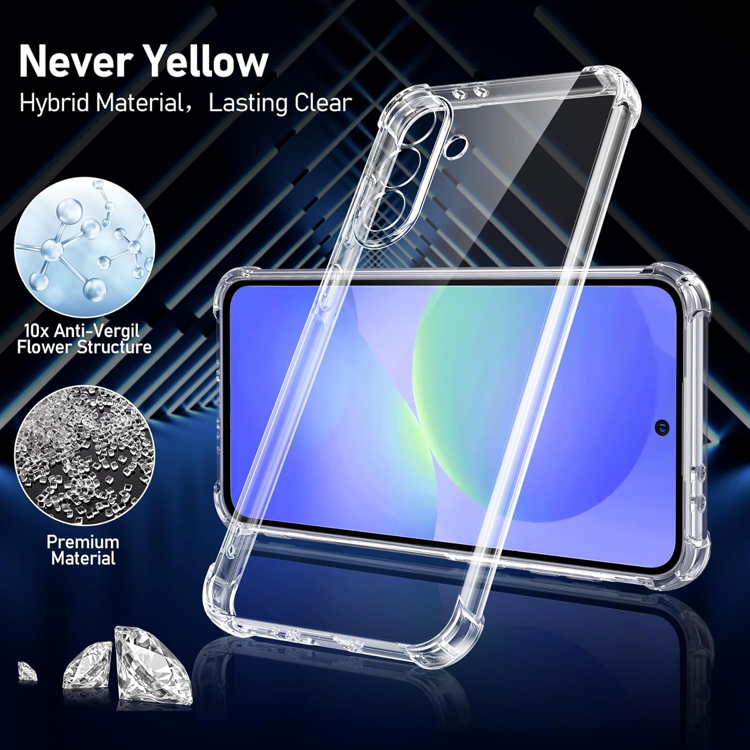 Samsung Galaxy A36 5G Case Clear Phone Cover & Screen Protector