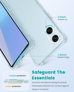 Sony Xperia 10 VI Case Clear Phone Cover & Screen Protector
