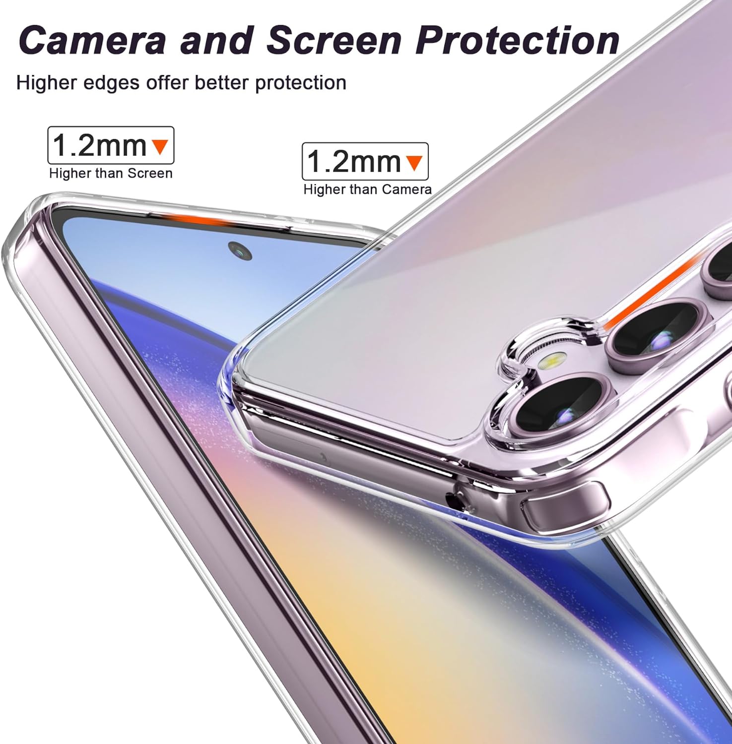 Samsung Galaxy A55 5G Case Clear Silicone Gel Phone