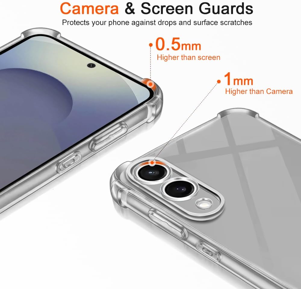 Samsung Galaxy S25 Edge Case Clear Phone Cover