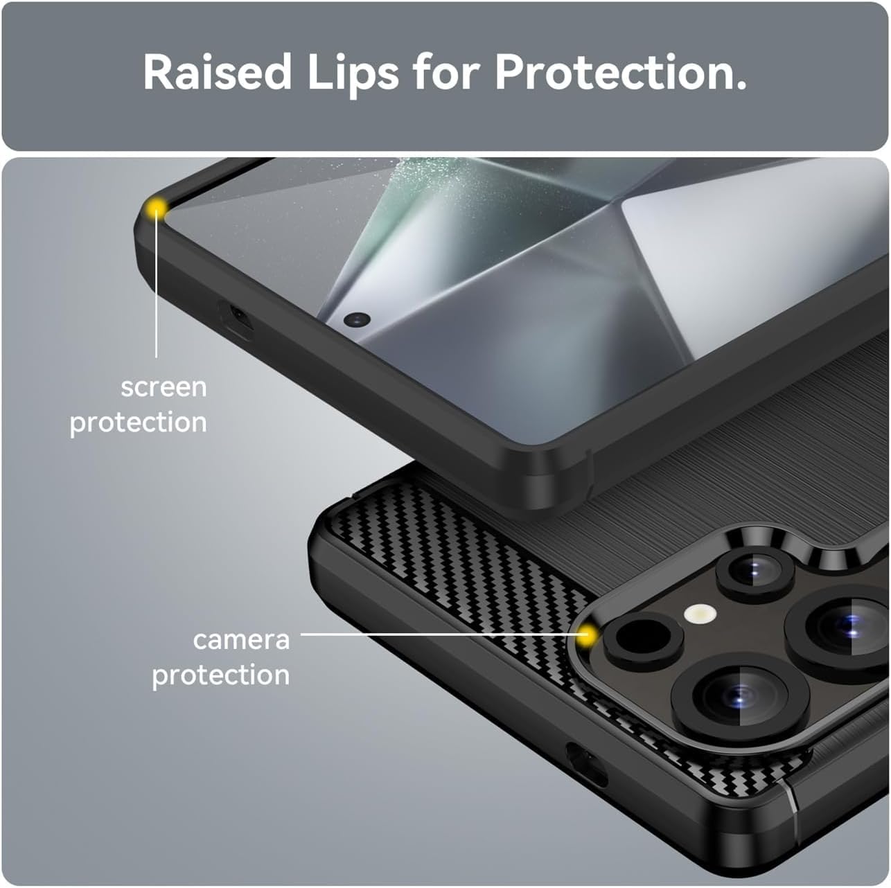 Samsung Galaxy S25 / S25 / Plus / S25 Ultra  Ultra Case Carbon Fibre Phone Cover