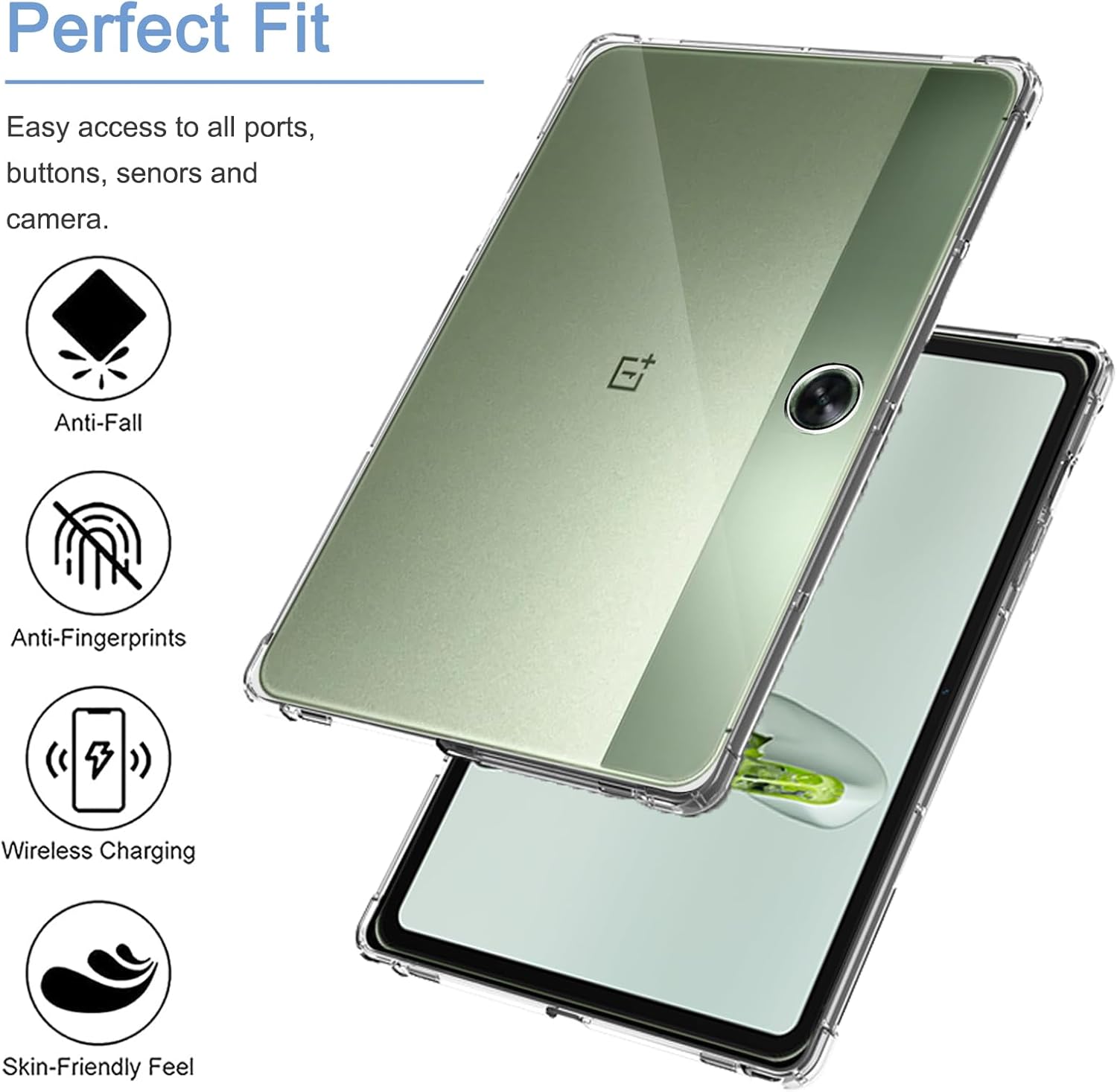 OnePlus Pad Go Case Clear Shockproof Cover