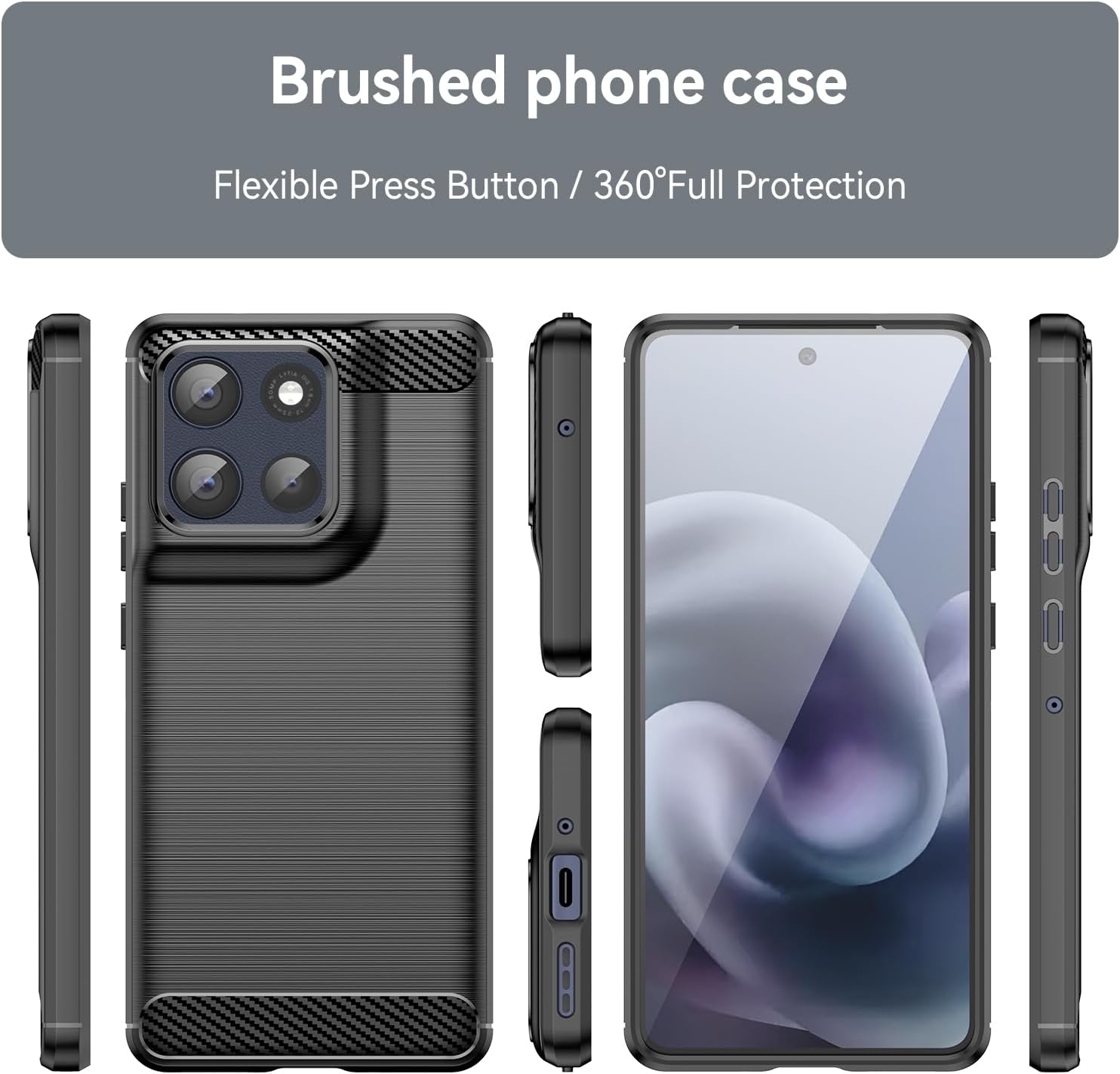 Motorola Moto G86 Case Carbon Fibre Phone Cover
