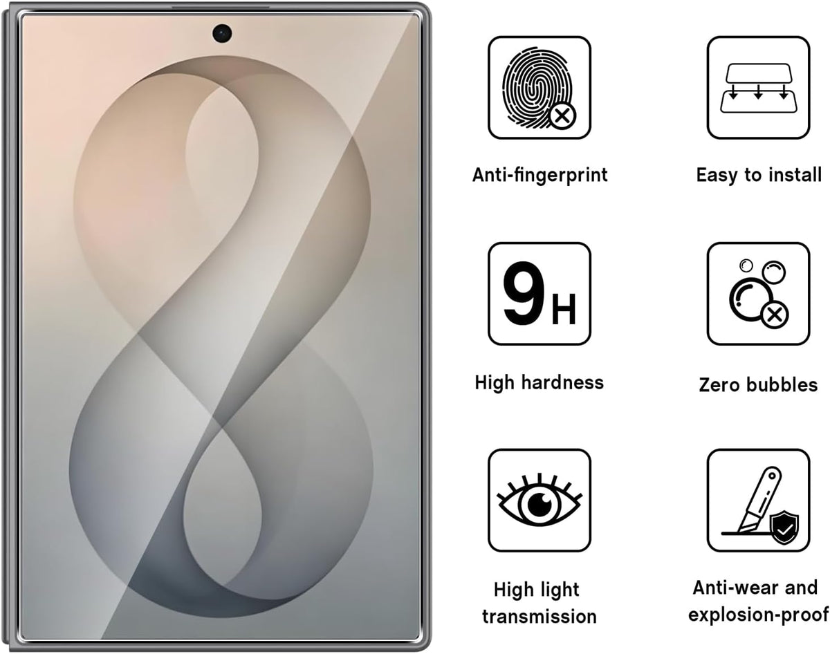 Samsung Galaxy Z Fold 8 Screen Protector Glass 2 Pack