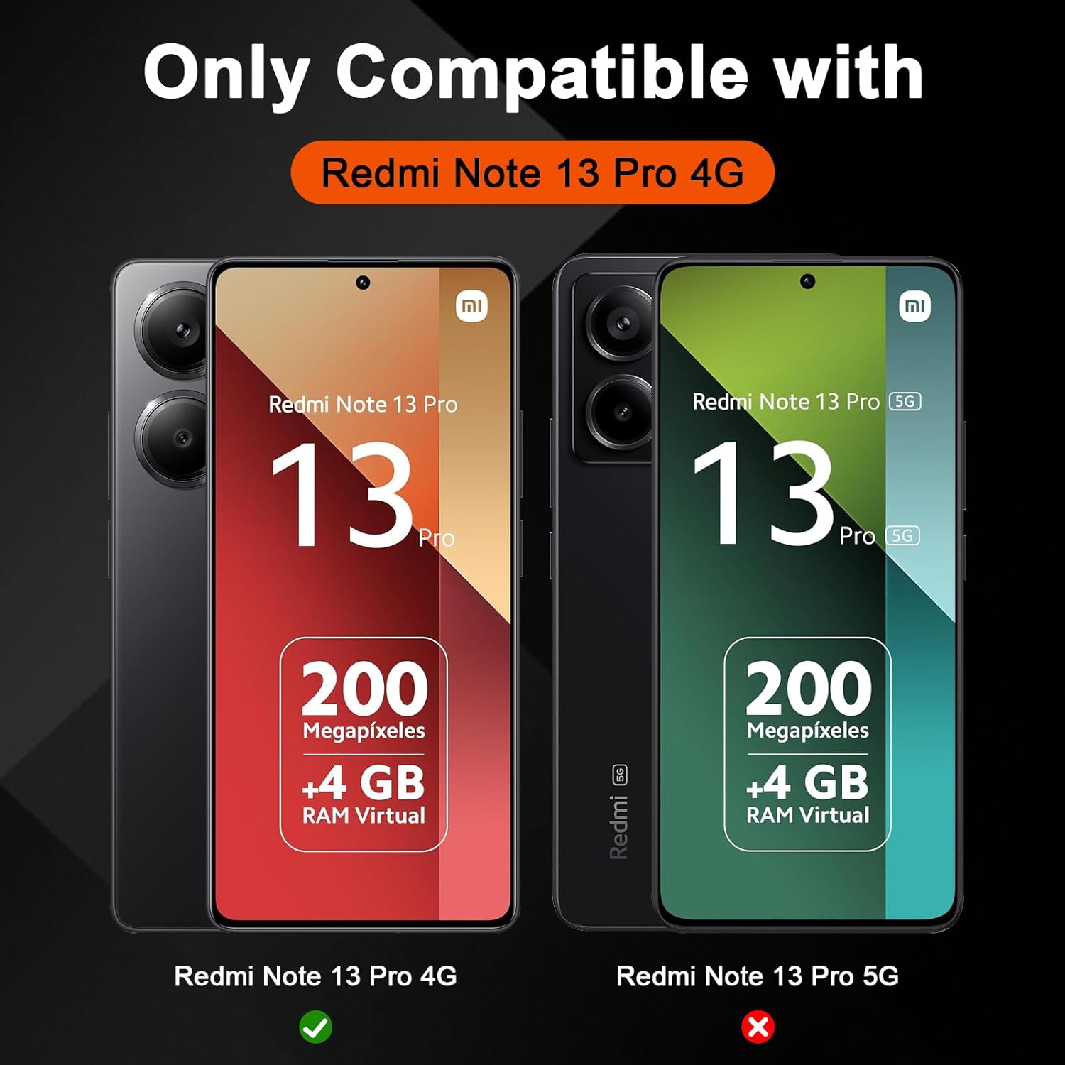 Xiaomi Redmi Note 13 Pro 4G Screen Protector & Camera lens