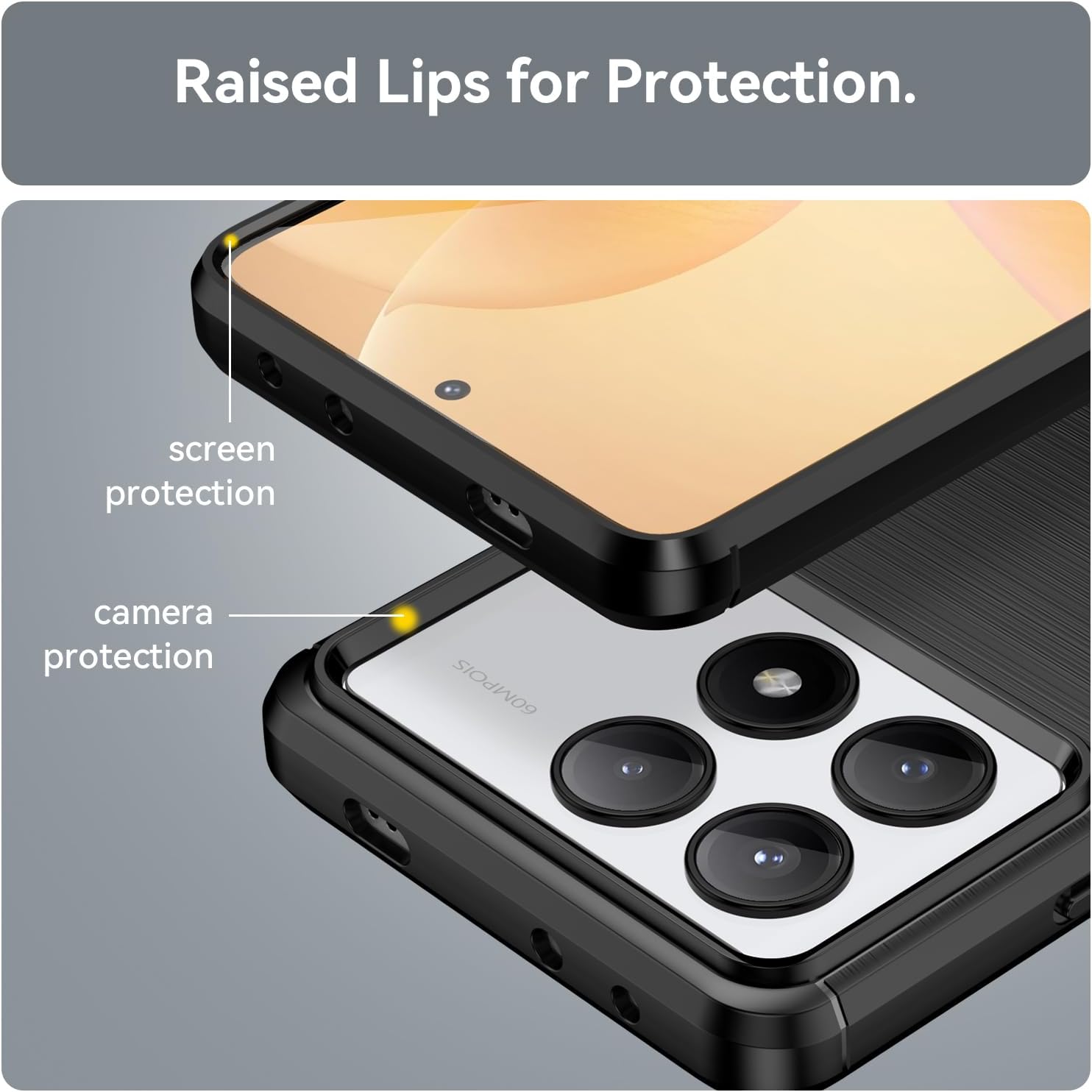 Xiaomi Poco X6 Pro Case Carbon Fibre Phone Cover