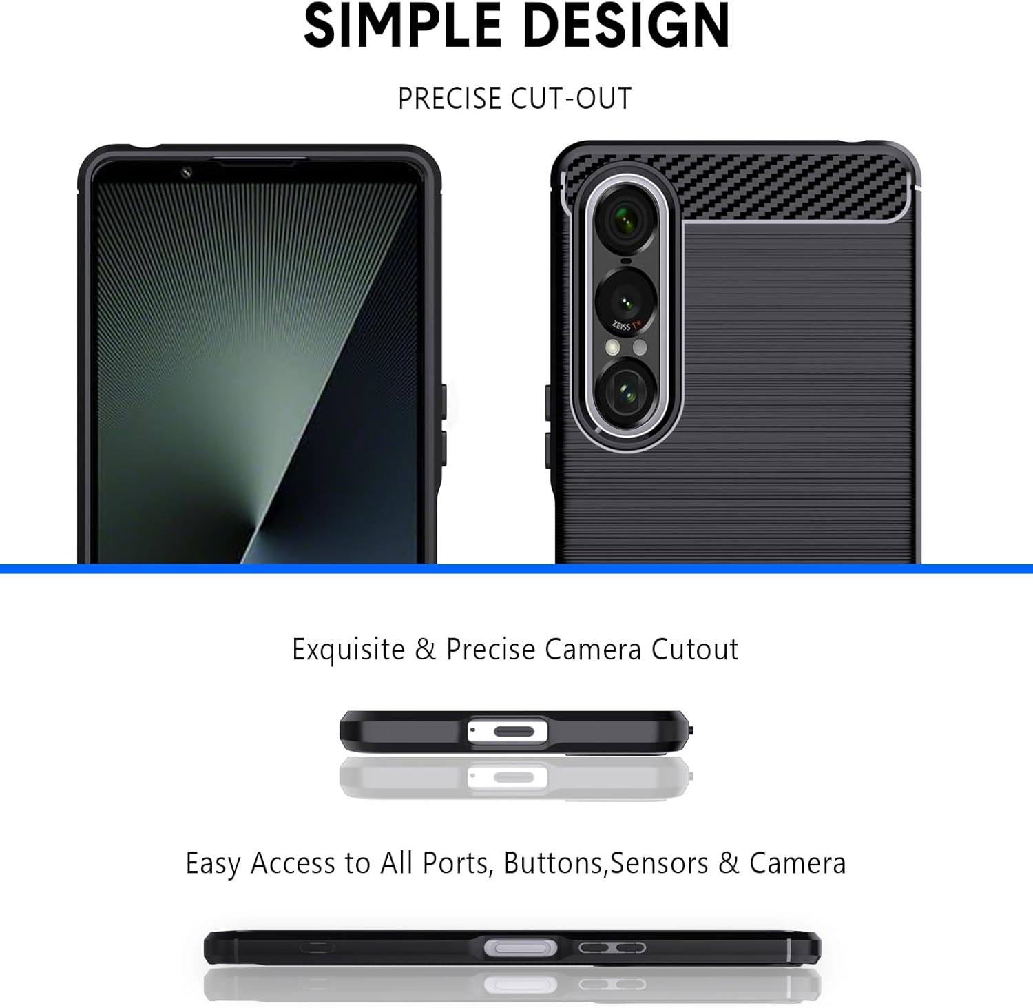 Sony Xperia 1 VII Case Carbon Fibre Phone Cover