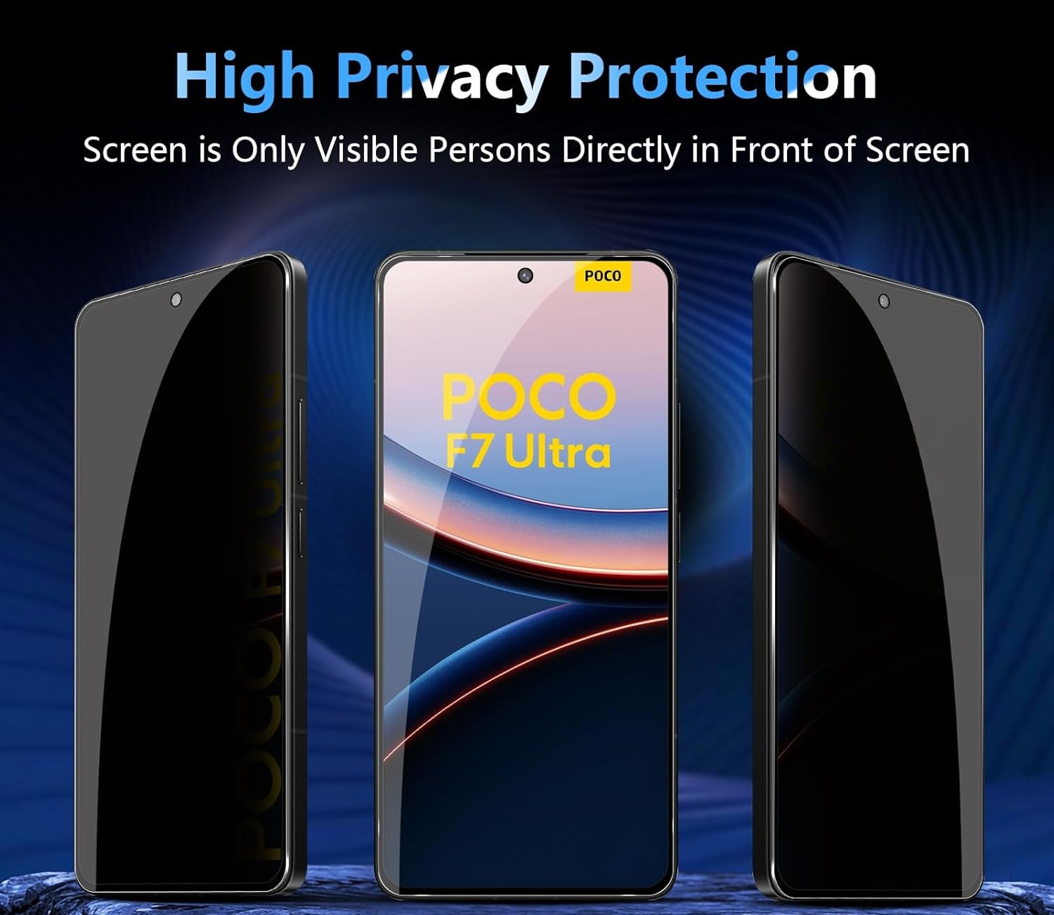 Xiaomi Poco F7 Pro / Ultra Screen Protector Privacy Anti-Spy + Camera