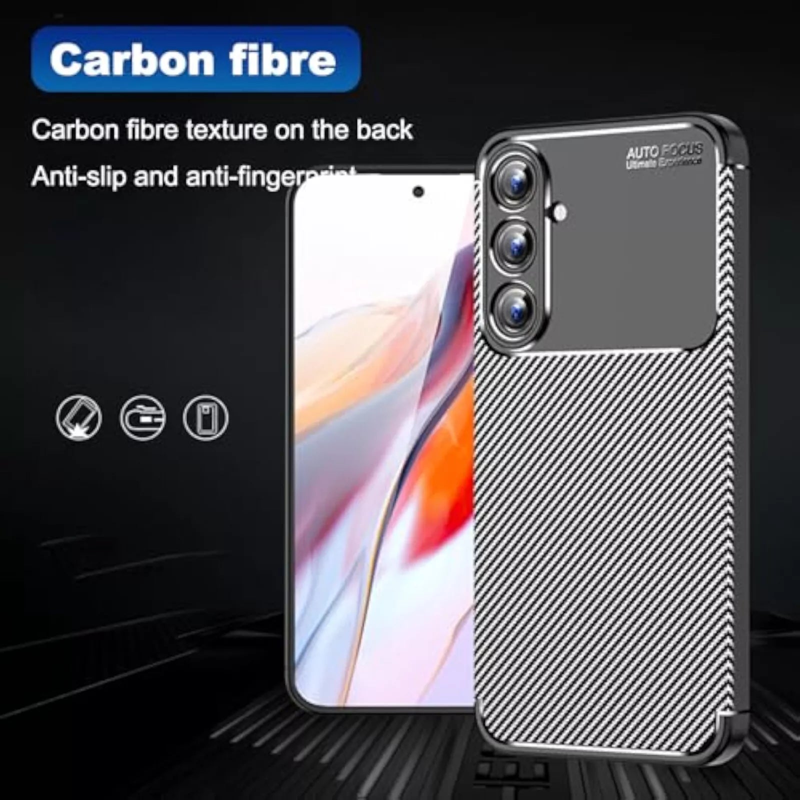 Samsung Galaxy S24 FE Case Carbon Fibre Phone Cover