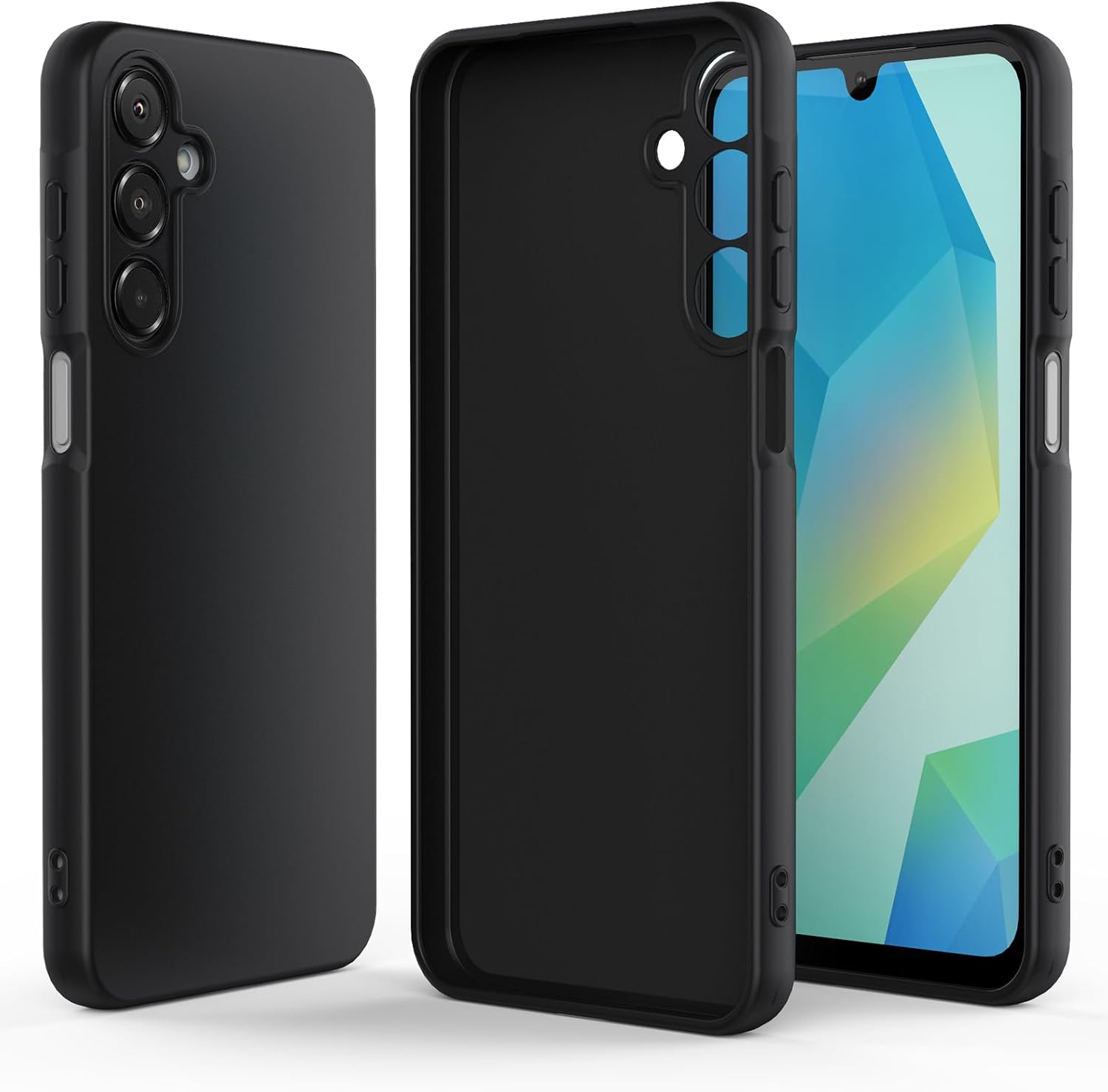 Samsung Galaxy A16 4G/5G Case Matte Soft Black Gel Phone