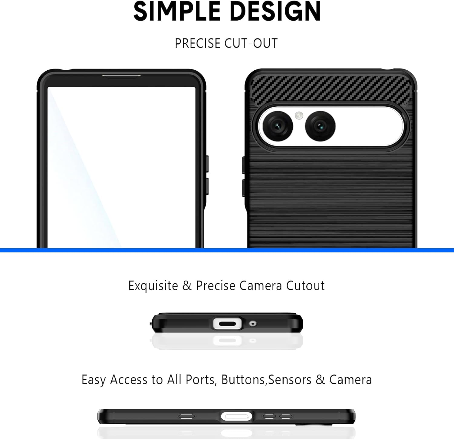 Sony Xperia 10 VII ase Carbon Fibre Phone Cover