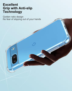 Google Pixel 8a Case Clear Silicone Shockproof Gel Phone Cover