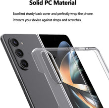 Samsung Galaxy Z Fold 5 Case Clear Shockproof Hard Cover & Glass Screen Protector