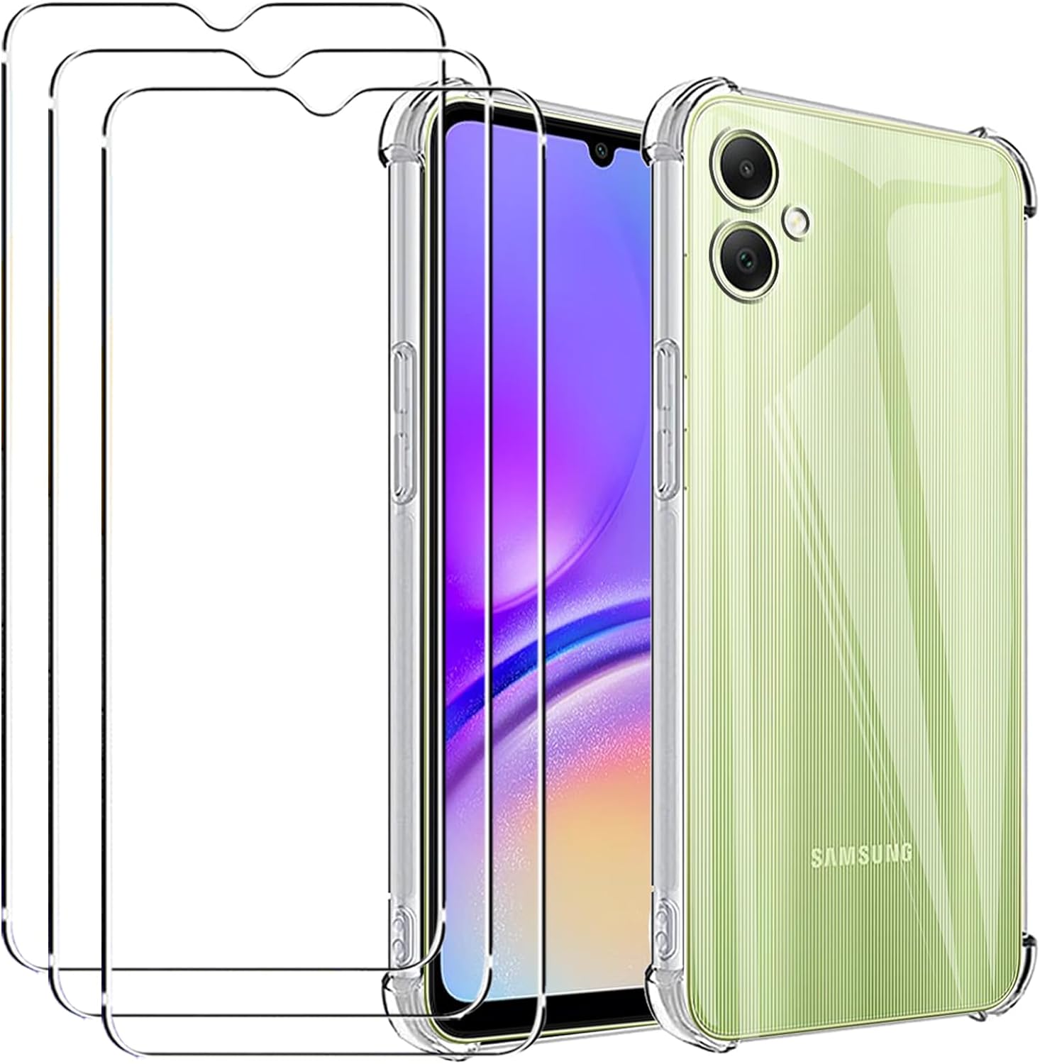 Samsung Galaxy A05 / A05S Case Clear Phone Cover & Screen Protector