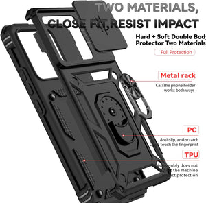 Xiaomi 14T / 14T Pro Case Shockproof Ring Stand Phone Camera Lens Cover